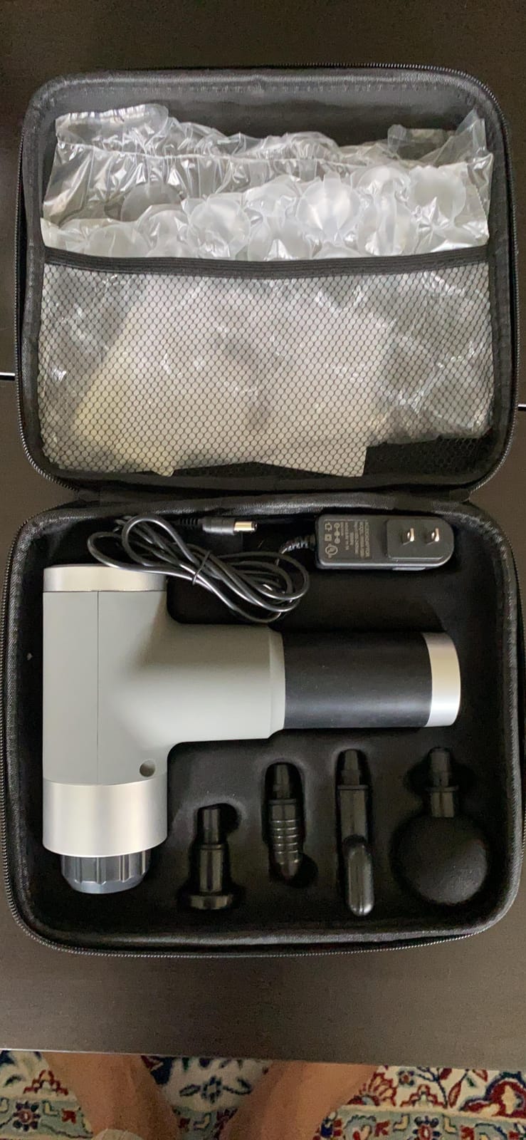 cotsoco Massage Gun Deep Tissue for Pain Relief with 4 Massage Heads & 6 Speeds, Electric Mini Handheld Body Massager for Any Pain Relief, Best Gifts for Men and Mom customer photo 1