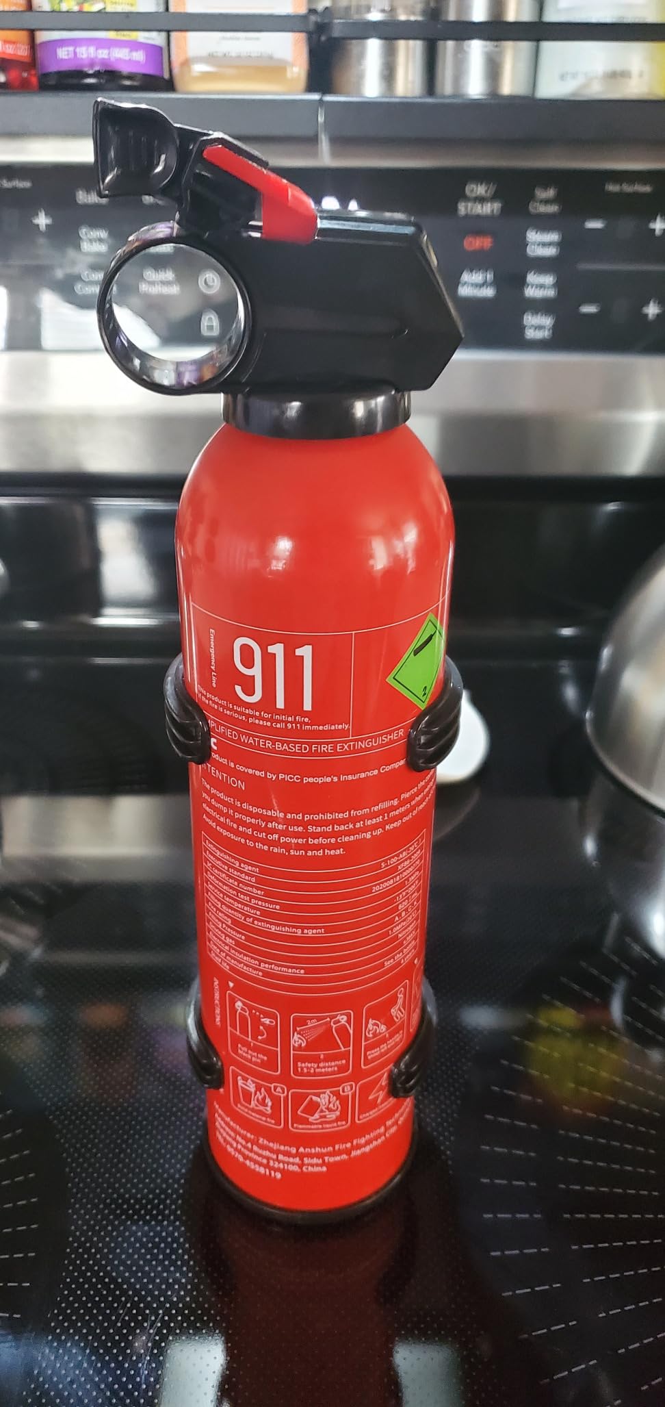 6 Pack Water-Based Fire Extinguishers Class A B C K With Wall Mount customer photo 1