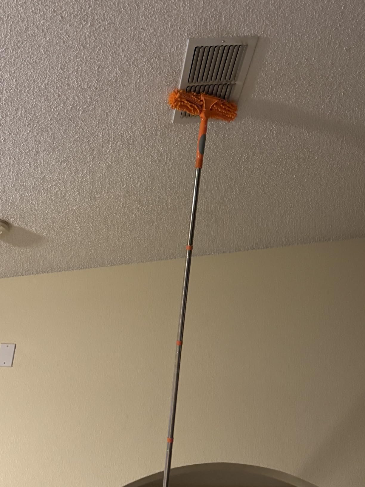 2 in 1 Window Squeegee Cleaner Kit Extension Pole, 67 in, Orange customer photo 2