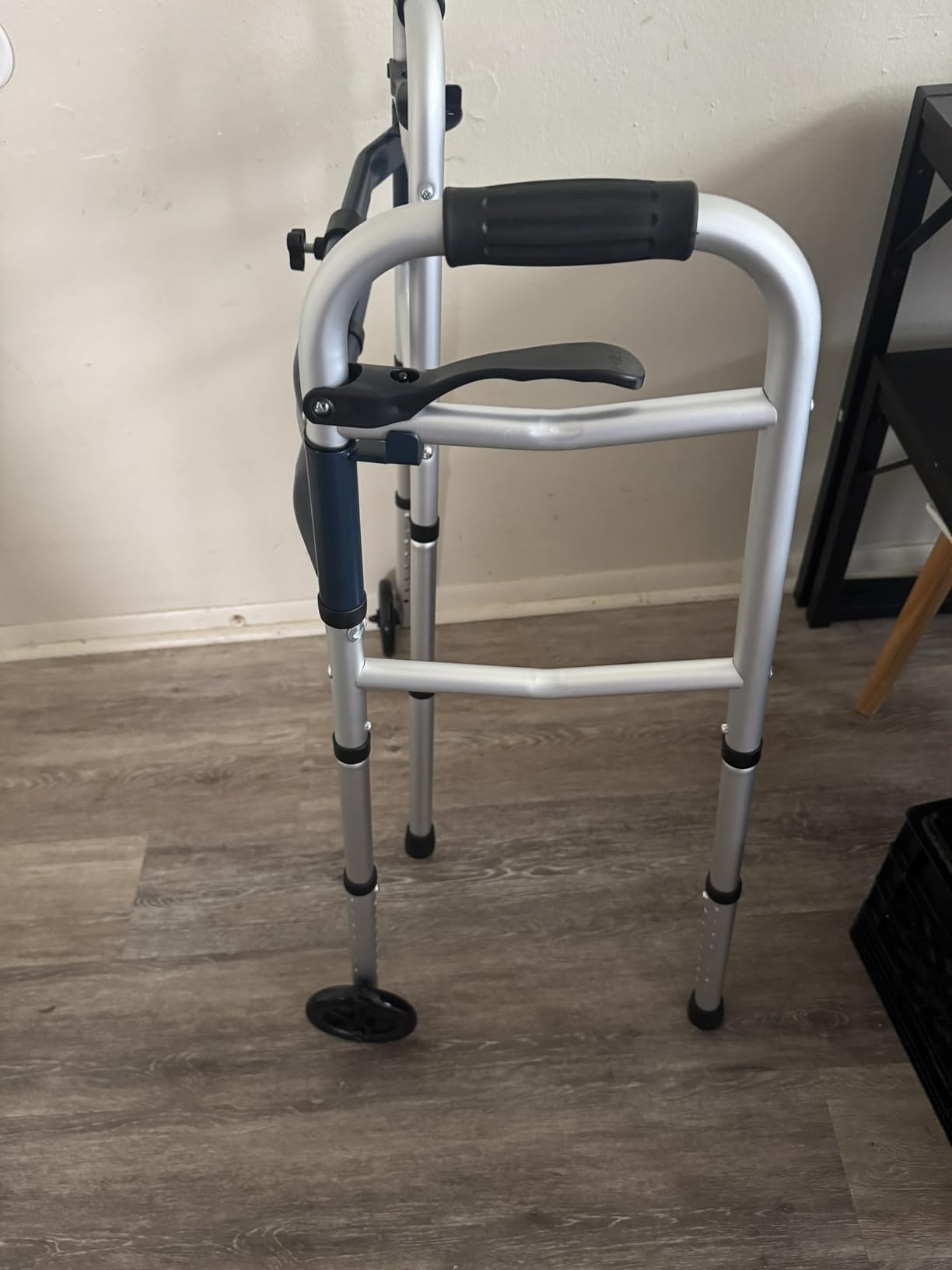 Narrow Walker Folding Upright Walker - with Removable Armrests, 450LBS Heavy Duty, Width & Height Adjustable Narrow Walkers for Seniors, Disabled, Bariatric customer photo 1