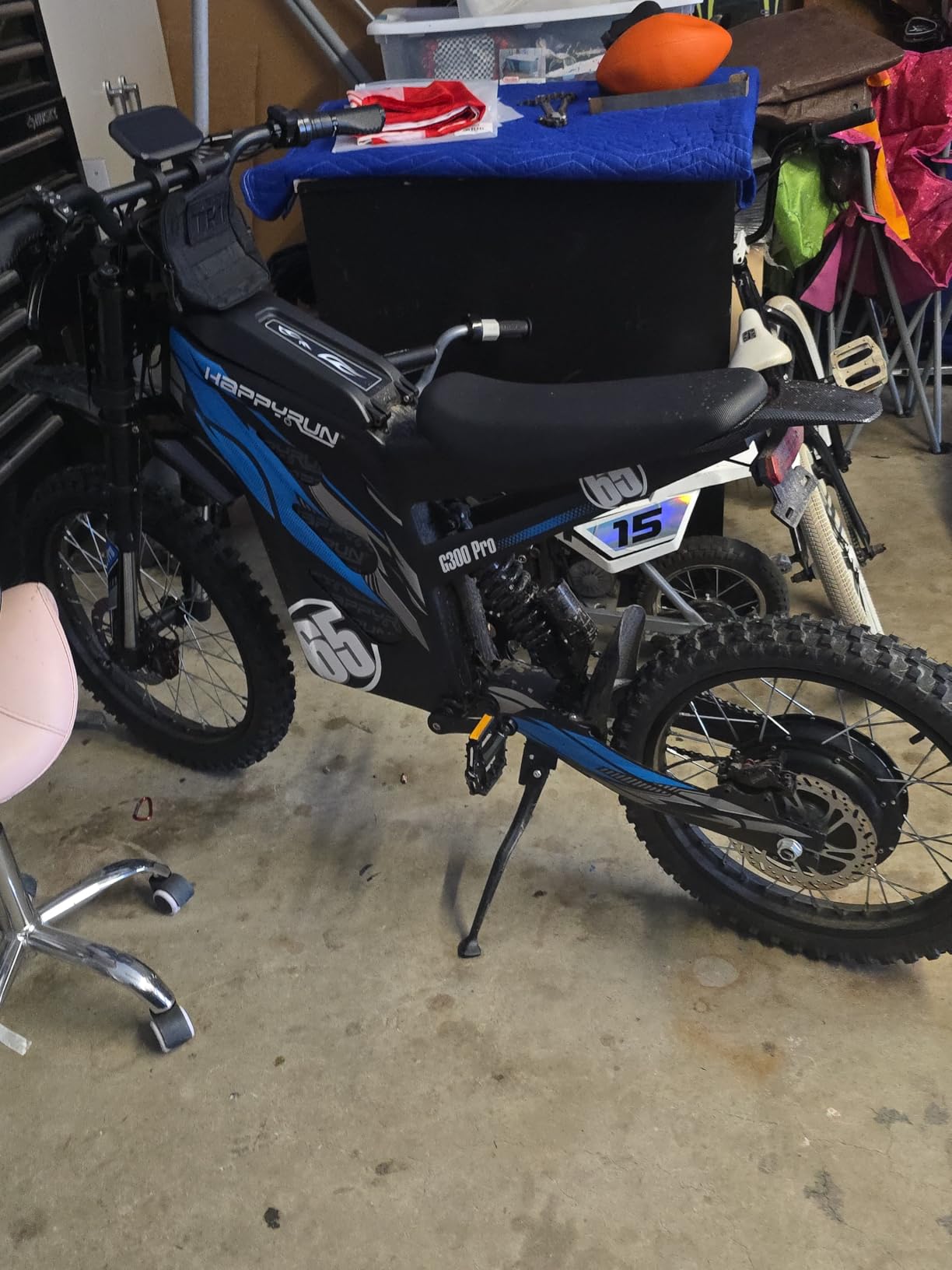 HAPPYRUN G300 Pro 6500W Peak Electric Dirt Bike 50 MPH Off-Road Motorcycle customer photo 1