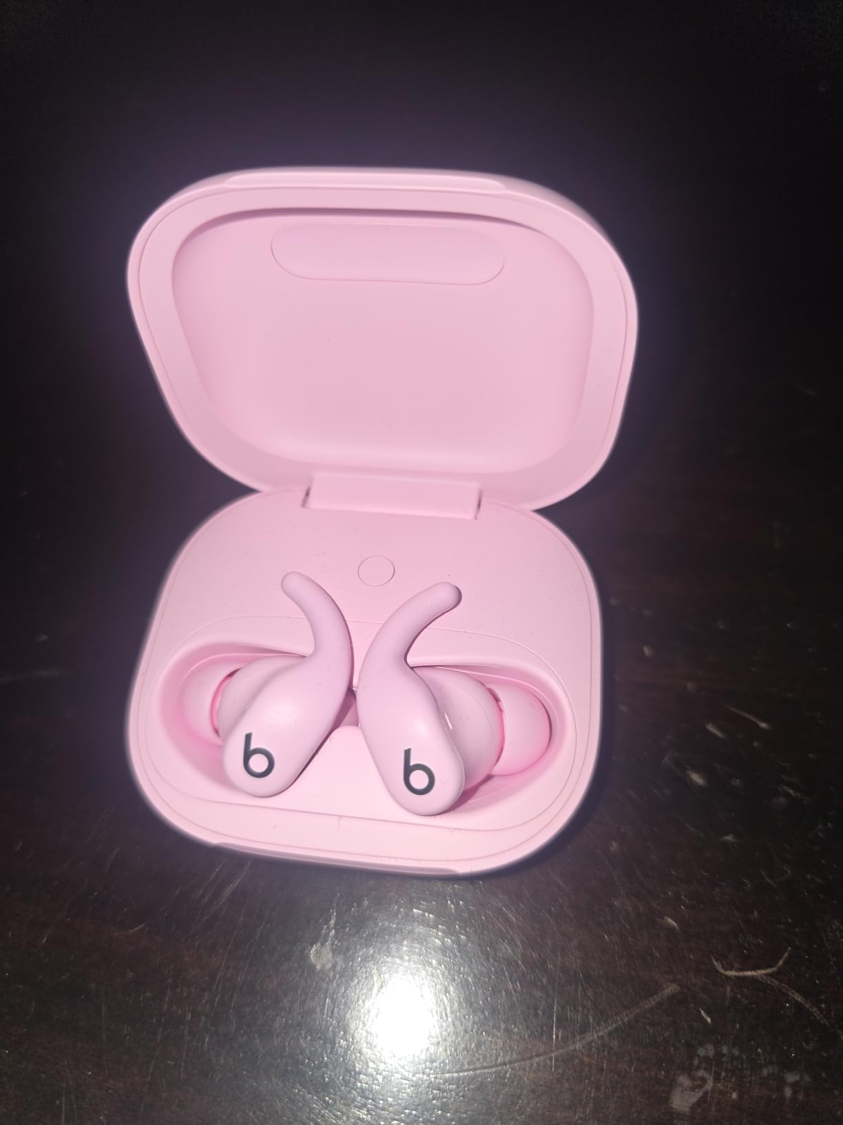 Beats Powerbeats Fit - Wireless Noise Cancelling Workout Earbuds with Secure-Fit Wingtips, Up to 30-Hour Battery Life, Sweat & Water Resistant, Apple & Android Compatible - Spark Orange customer photo 1