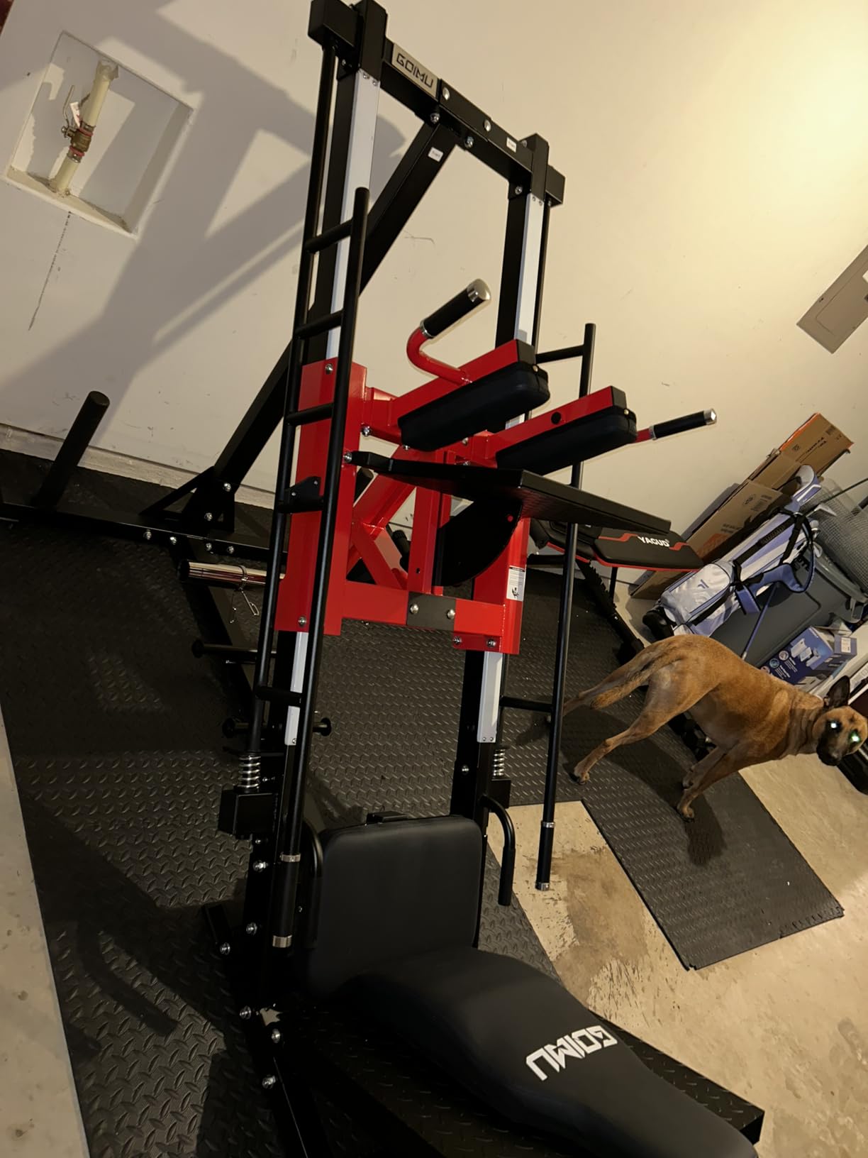 Leg Press Hack Squat Machine with Back Support Cushion, 3 in 1 Adjustable Leg Press Machine with Quad Track Roller System, Hack Squat Machine customer photo 2