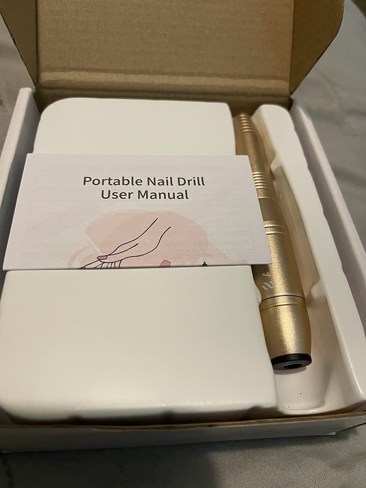 20000RPM Electric Nail Drill Rechargeable Compact Portable Efile Professional Manicure Cordless Pedicure Nail File Drill Kit for Acrylic Gel Nails and Home Salon Use customer photo 2