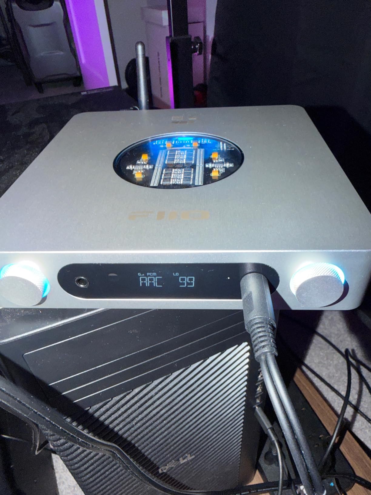 FiiO K13 R2R Desktop DAC & Headphone Amp, High-Fidelity 24Bit R2R DAC, Powerful 2400mW Output, LDAC Bluetooth Streaming, Dual Power Supply, 10-Band PEQ, Balanced XLR & RCA Audio Output (Silver) customer photo 1