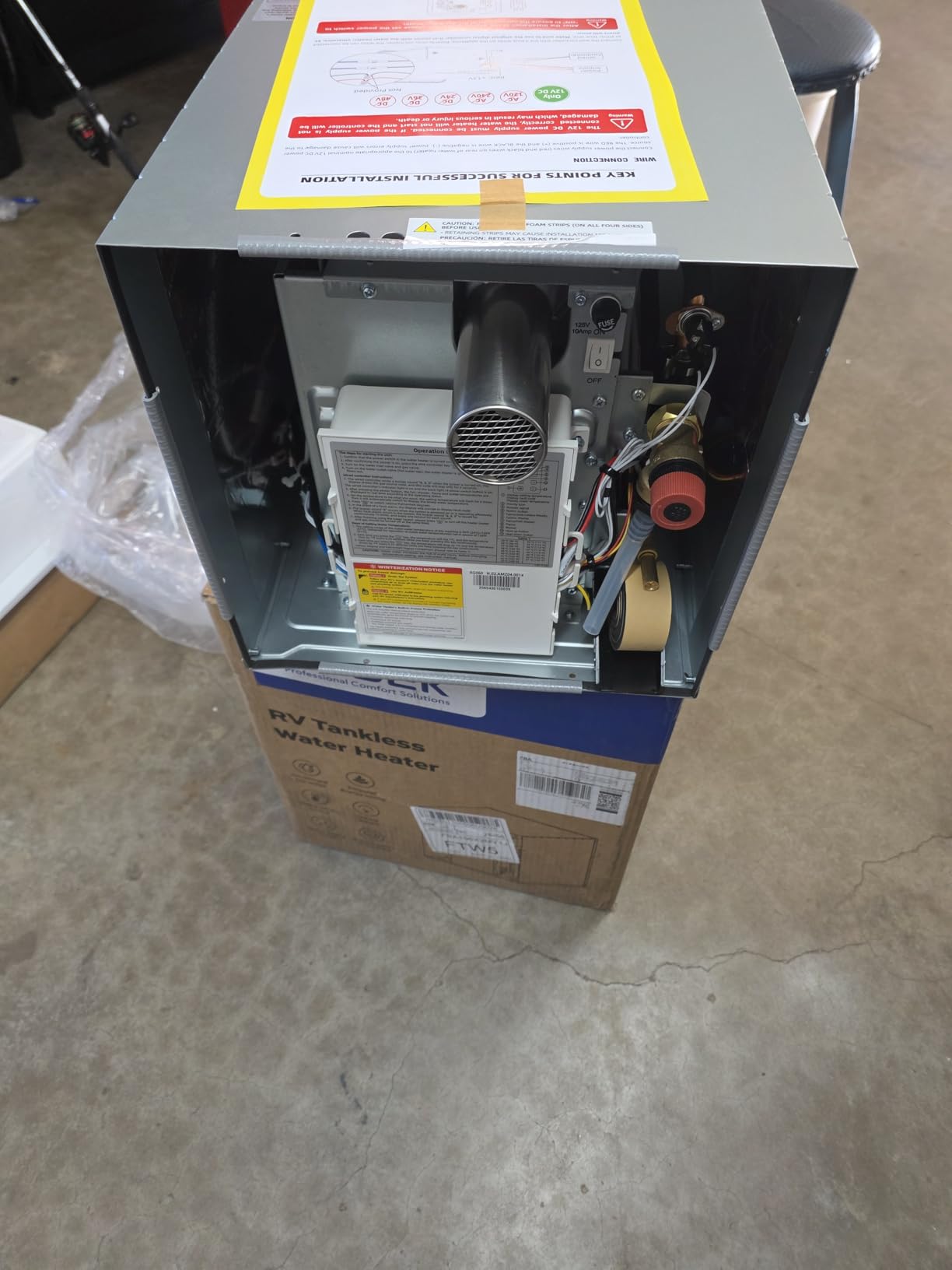 ORBEK RV Tankless Water Heater, Propane, 12V DC, For RV Family & Camper customer photo 2