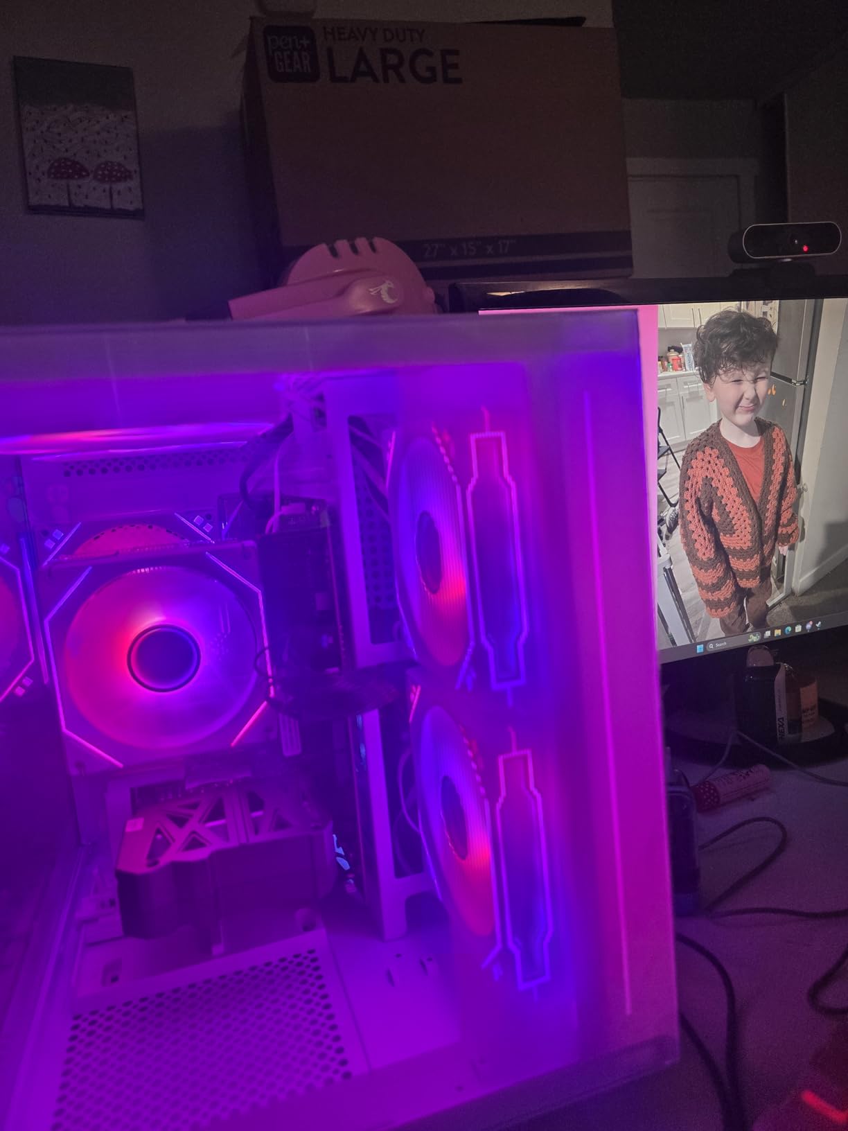 suevery Prebuilt Desktop Computer Gaming PC Black customer photo 2