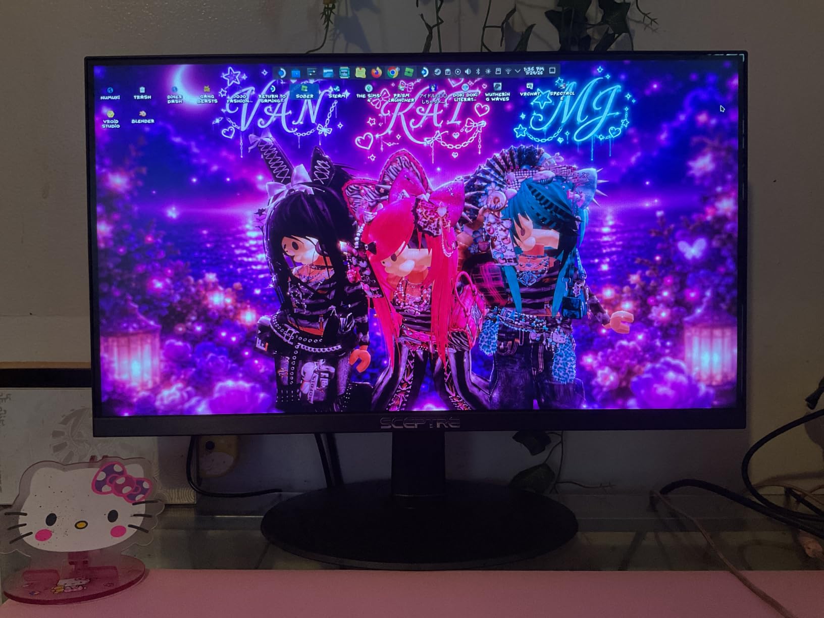Sceptre New 22-Inch Gaming Monitor, FHD 1080p, Up to 144Hz, HDMI, DisplayPort, Built-in Speakers, Machine Black (E225W-FW144 Series, 2026) customer photo 2