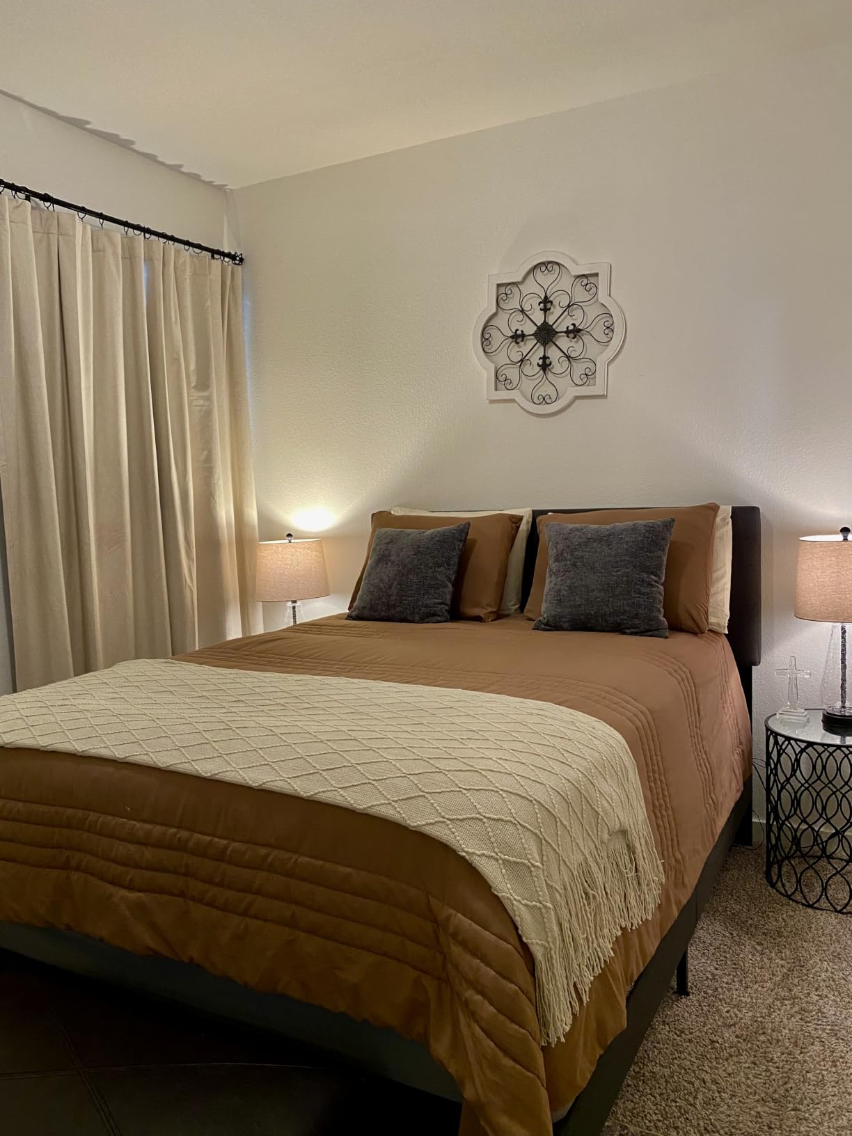 Oversized King Size Comforter Set-7 Pieces Bed in a Bag King Bedding Sets customer photo 2