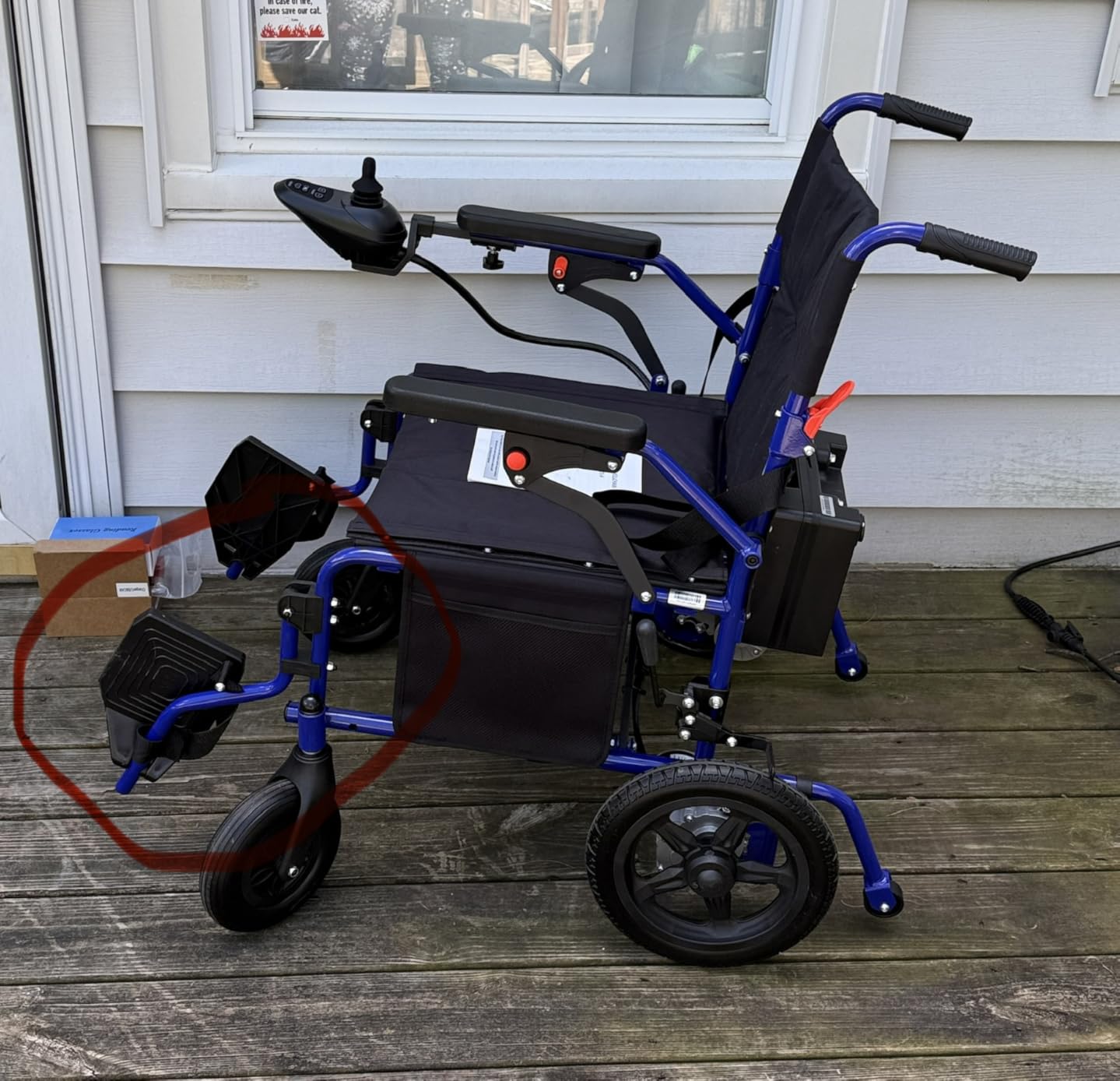 Electric Wheelchairs for Adults Seniors, Foldable Lightweight Power motorized Wheelchair 330Lbs Capacity, 15 Miles Range Motorized Wheelchair 500W Motors with Lithium Battery, Airline Approved, Purple customer photo 2