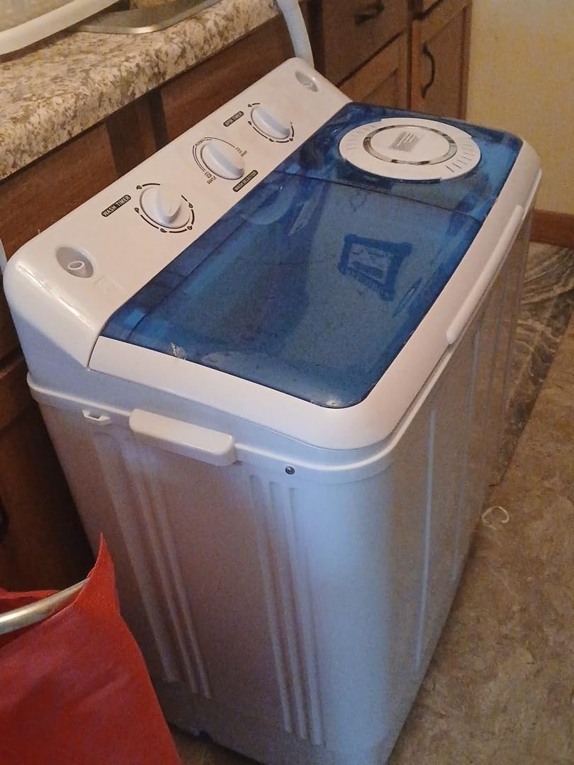 Auertech 48 Lbs Portable Washing Machine, Large Portable Washer for Apartments with 30 Lbs Washer & 18 Lbs Spinner, Clothes Washer Machine with Drain Pump for Apartment, Dormitory and RVs customer photo 1