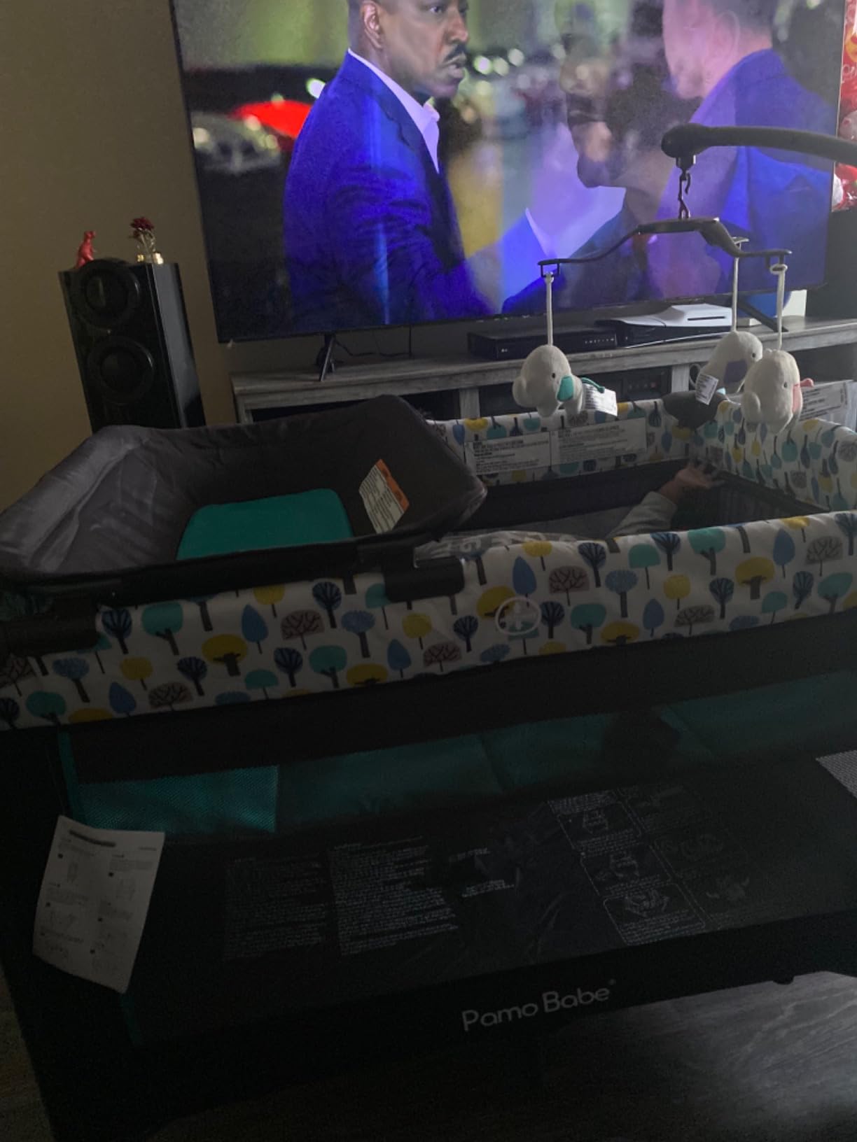 Pamo Babe Pack and Play with Bassinet Magic Fold Playard 1 Step Set Foldable Playpen Baby Playard with Changing Table Portable Playpen Grey customer photo 2