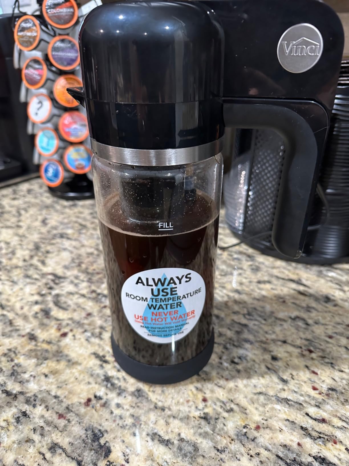 VINCI Express Electric Cold Brew Coffee Maker, 10-Minute Fast Brewer (47oz) customer photo 1