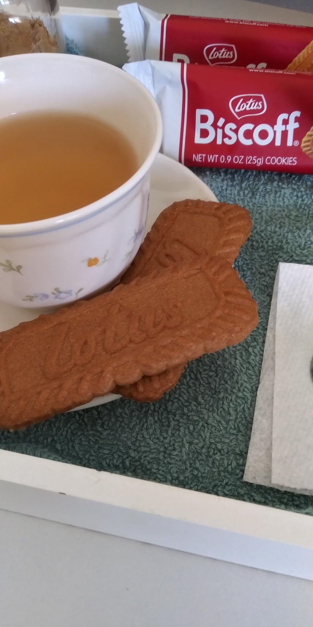 Lotus Biscoff Cookies, Caramelized Biscuit Cookie Snack, Dispenser Box (40 sleeves of 2 extra large cookies) Vegan, 0.9 Ounce, 20 Count (Pack of 2) customer photo 2