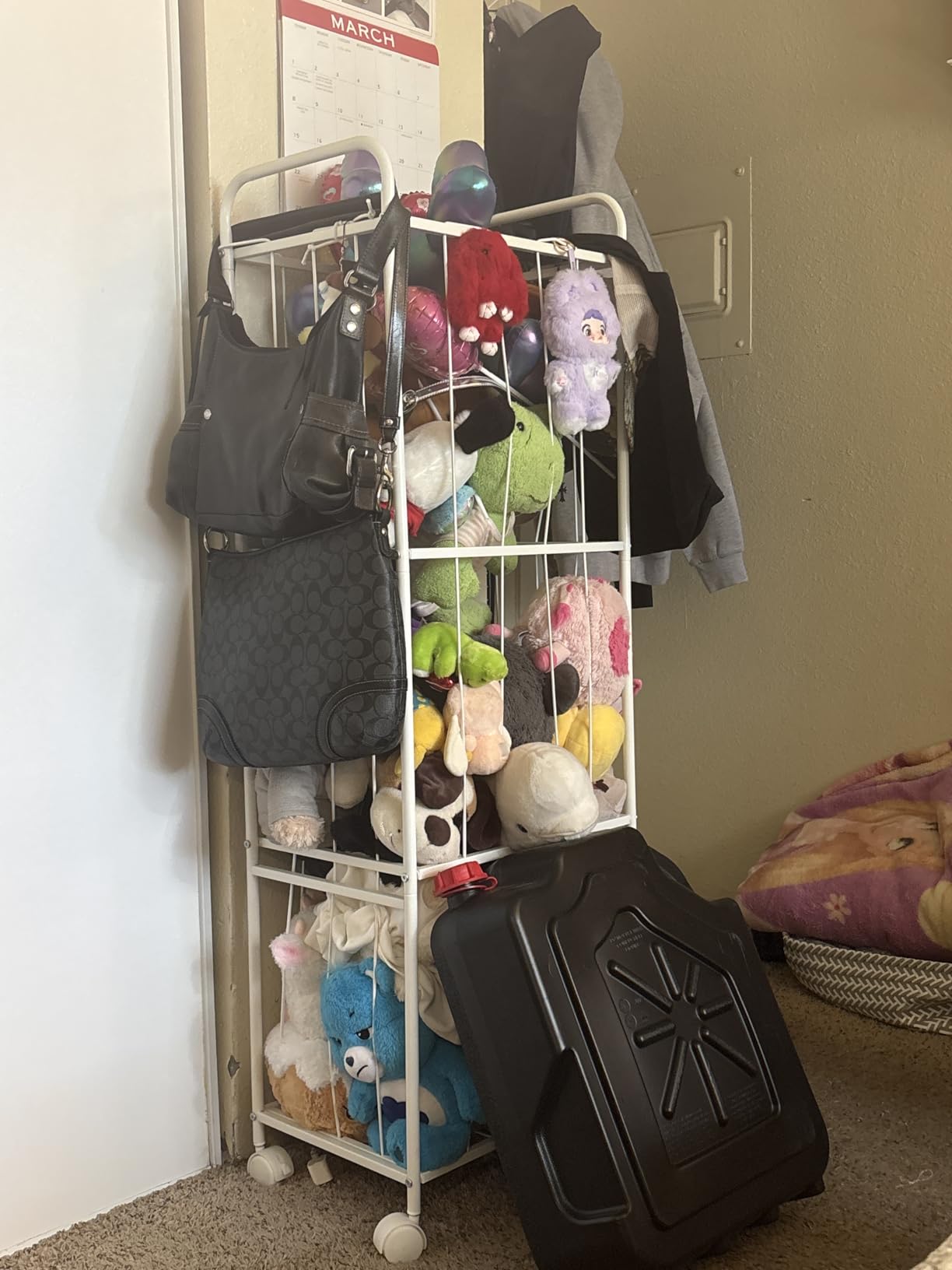 Toy Storage Organizer with Wheels, 4 Shelves & 12 Cubbies for Kids customer photo 1