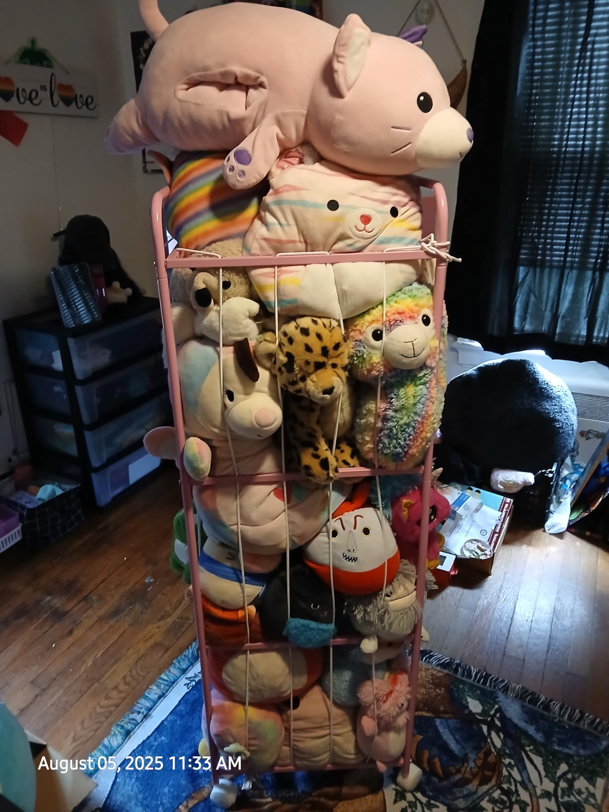 Toy Storage Organizer with Wheels, 4 Shelves & 12 Cubbies for Kids customer photo 2