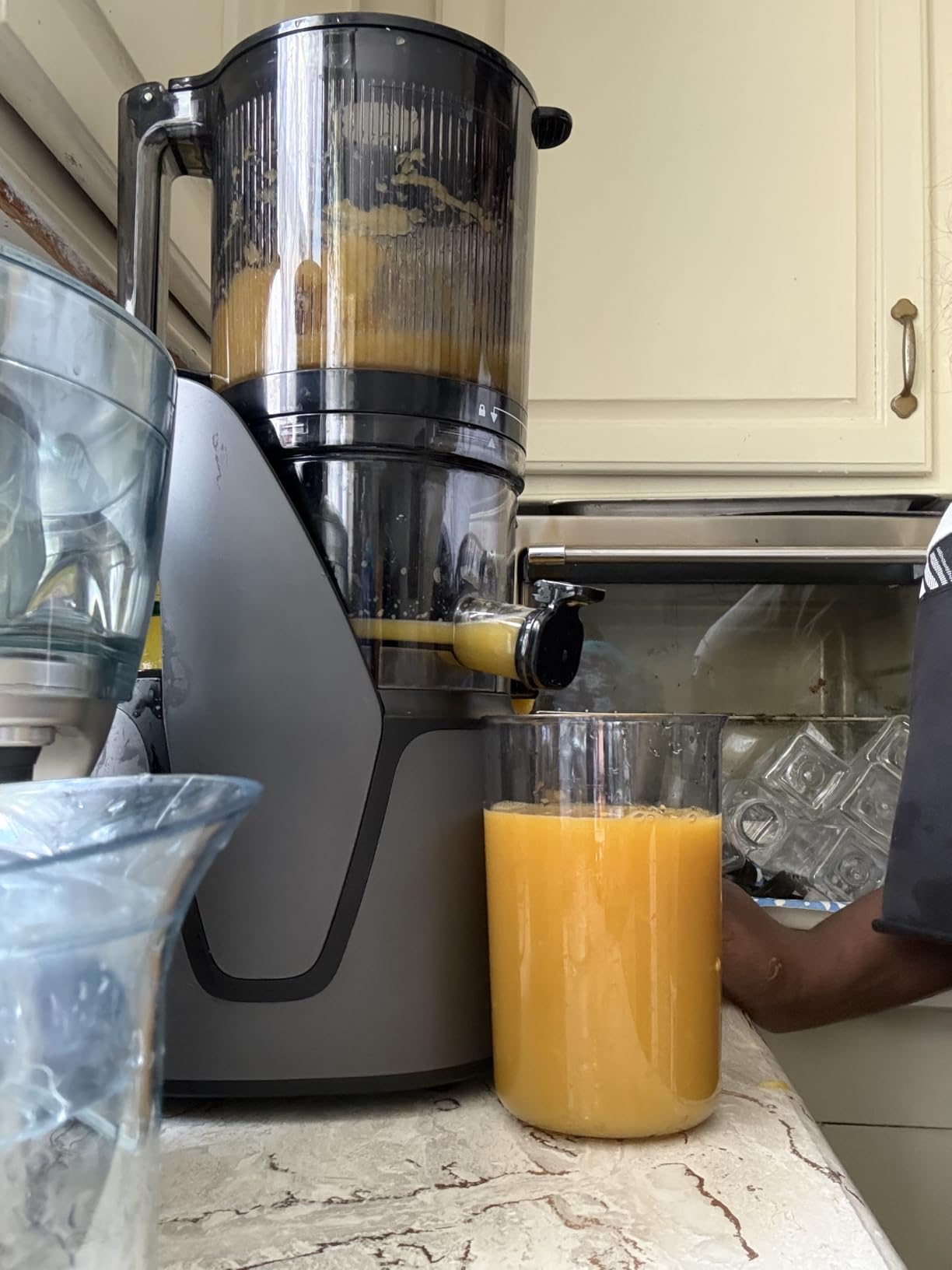 EanOruus Juicer Machines, 3-in-1 Cold Press Juicer, Premium Gray customer photo 2