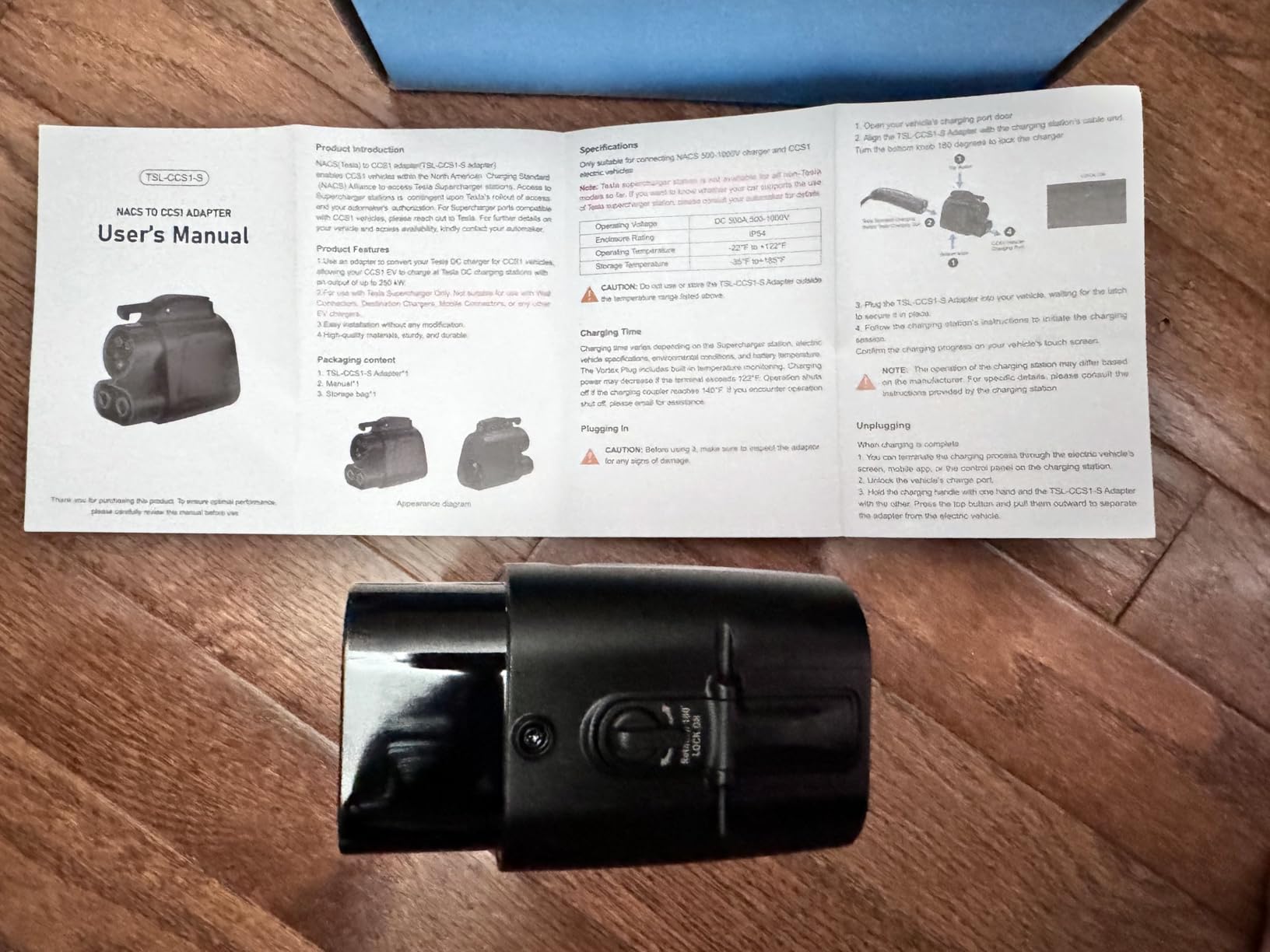 J1772 to NACS Adapter, Max 80A 250V Level 1 & 2 AC Charging customer photo 1