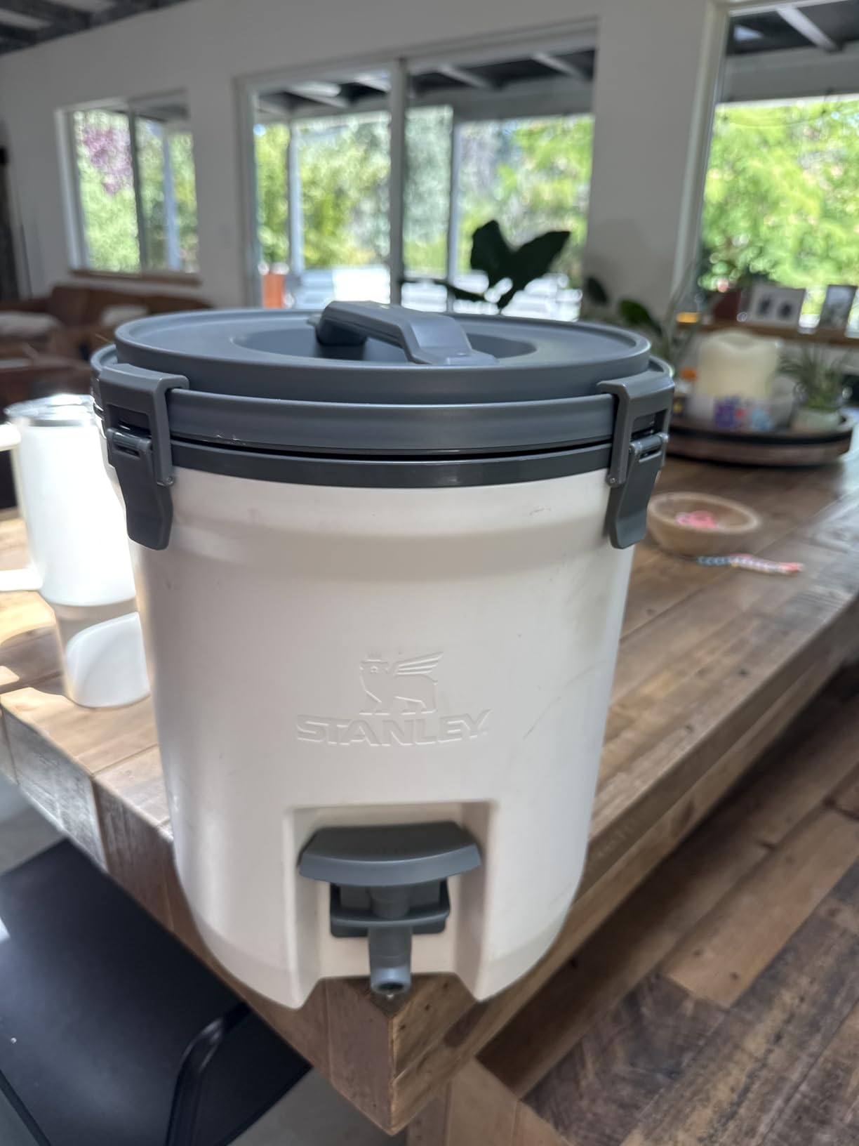 Stanley Adventure Fast Flow Water Jug | Leakproof Ice Water Dispenser | Insulated Beverage Cooler | Easy Pour Spigot and Latched Foam Lid | BPA-Free customer photo 2