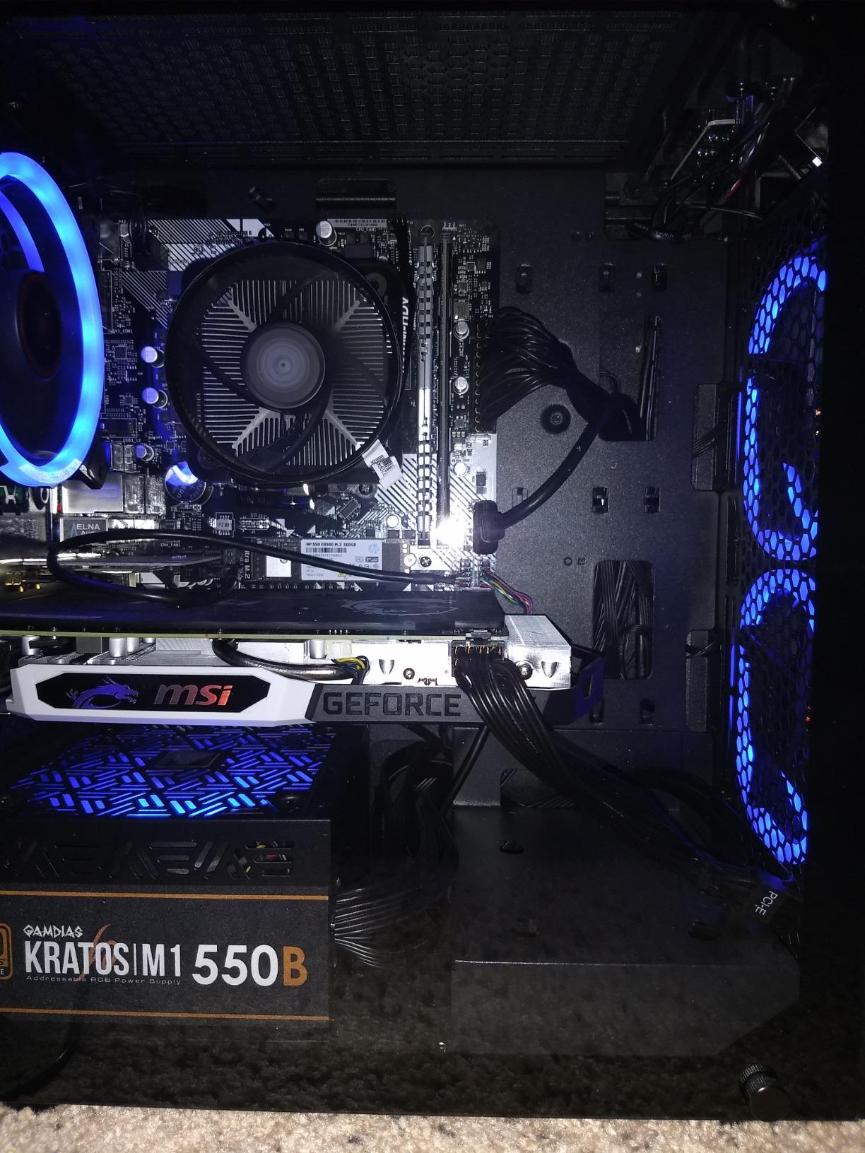 Skytech Gaming Crystal Gaming PC, AMD Ryzen 7 7700 3.8GHz, NVIDIA RTX 5060 Ti 8GB VRAM, 1TB NVMe SSD, 32GB DDR5 RAM 5600, 650W Gold PSU, Wi-Fi, Win 11, Desktop customer photo 1
