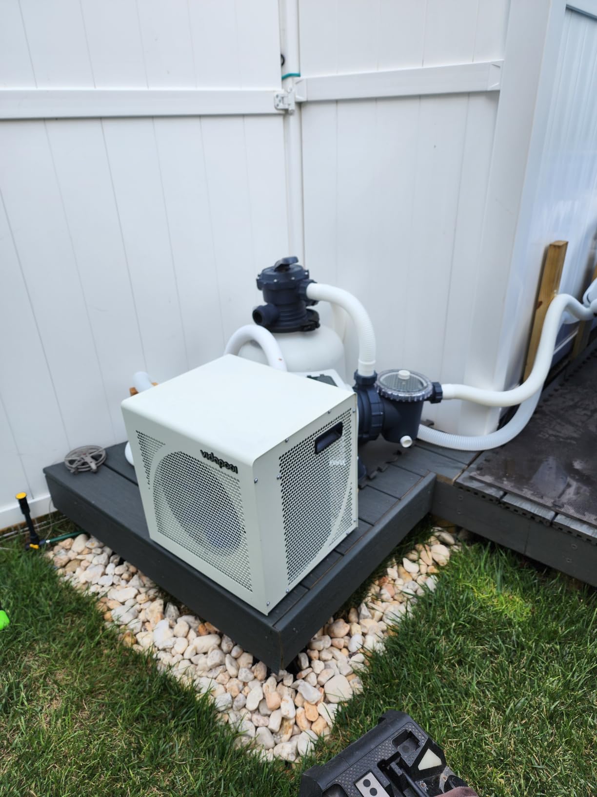 75,000 BTU Inverter Swimming Pool Heat Pump for Above Ground and Inground Pool, Smart WiFi Control Electric Pool Heater customer photo 2