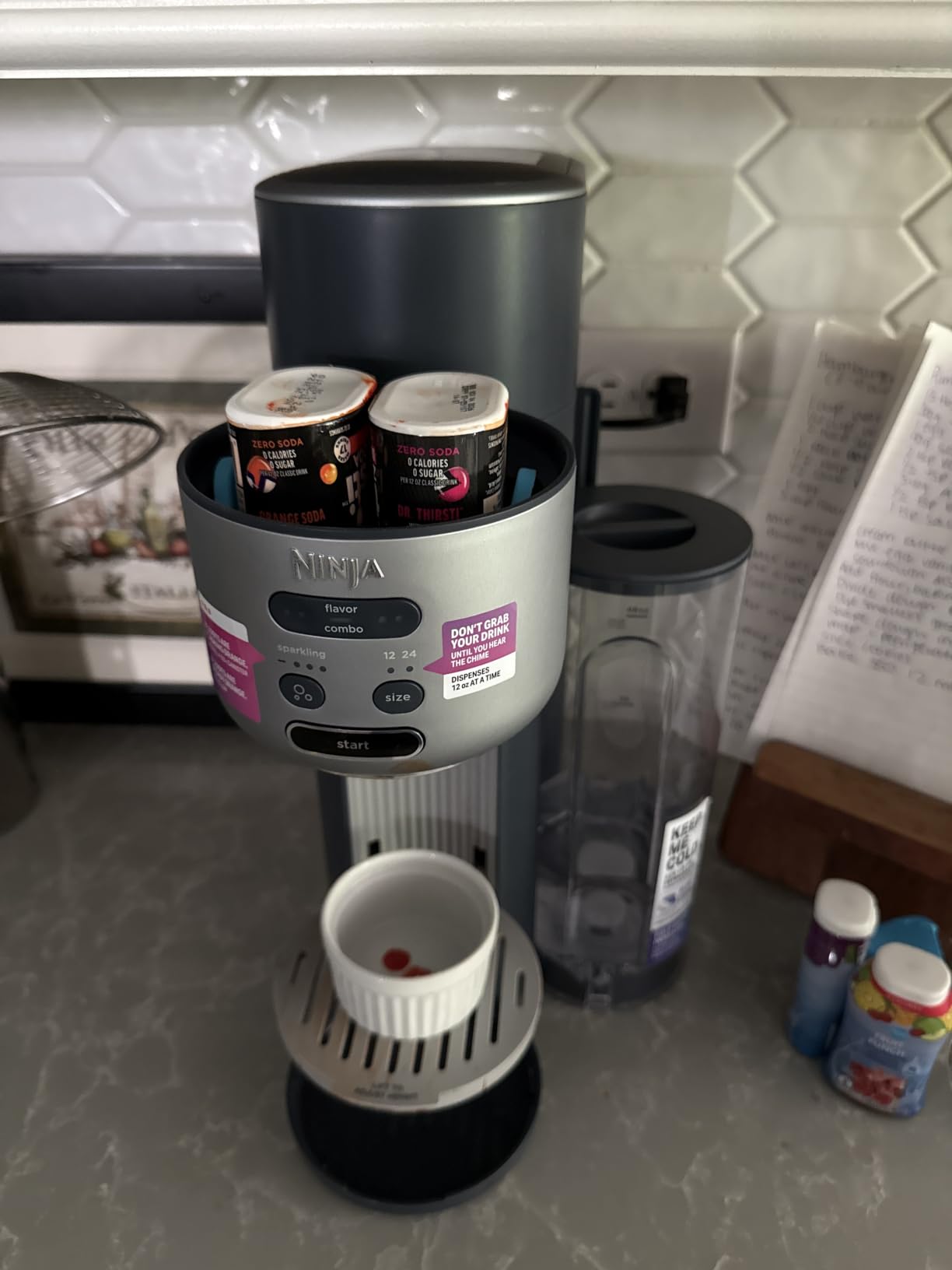 Ninja Thirsti Ultimate Drink System, Soda Maker, Cyberspace, WC3001BL2 customer photo 1