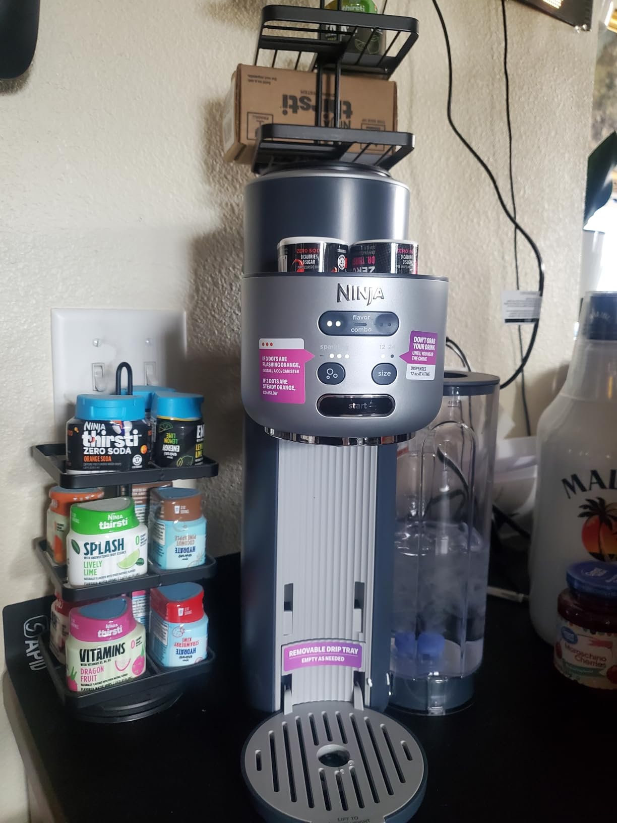 Ninja Thirsti Ultimate Drink System, Soda Maker, Cyberspace, WC3001BL2 customer photo 2