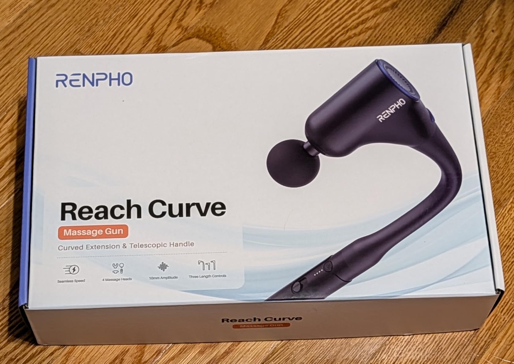 RENPHO Reach Curve Massage Gun with Extension Handle, 4-in-1 Massager customer photo 1