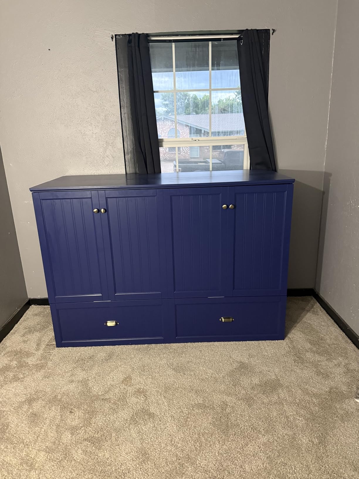 AMERLIFE Full Size Murphy Bed with Bedside Tables & Charging Station customer photo 1