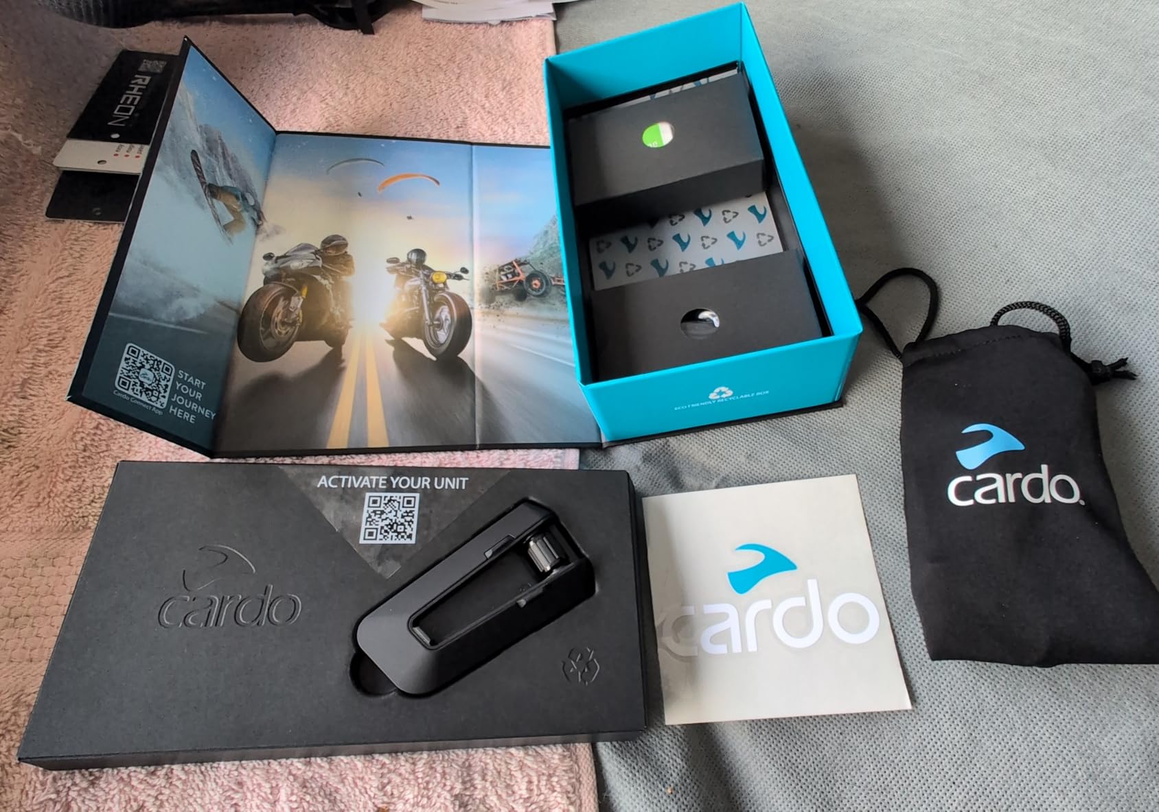 Cardo PACKTALK PRO Motorcycle Helmet Communication System Intercom, Crash Detection, Auto On/Off, Air Mount, 45mm Speakers, Dual Pack customer photo 1