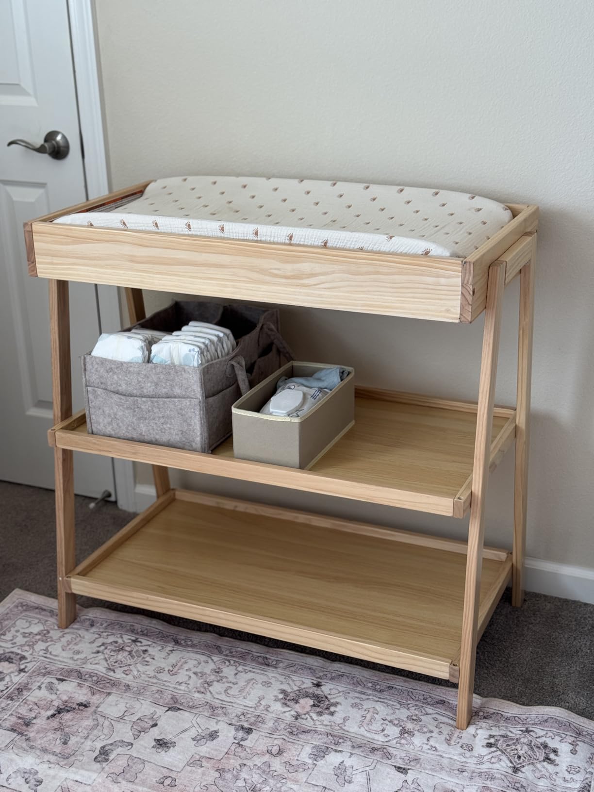 Delta Children Scout Changing Table, Chestnut customer photo 1