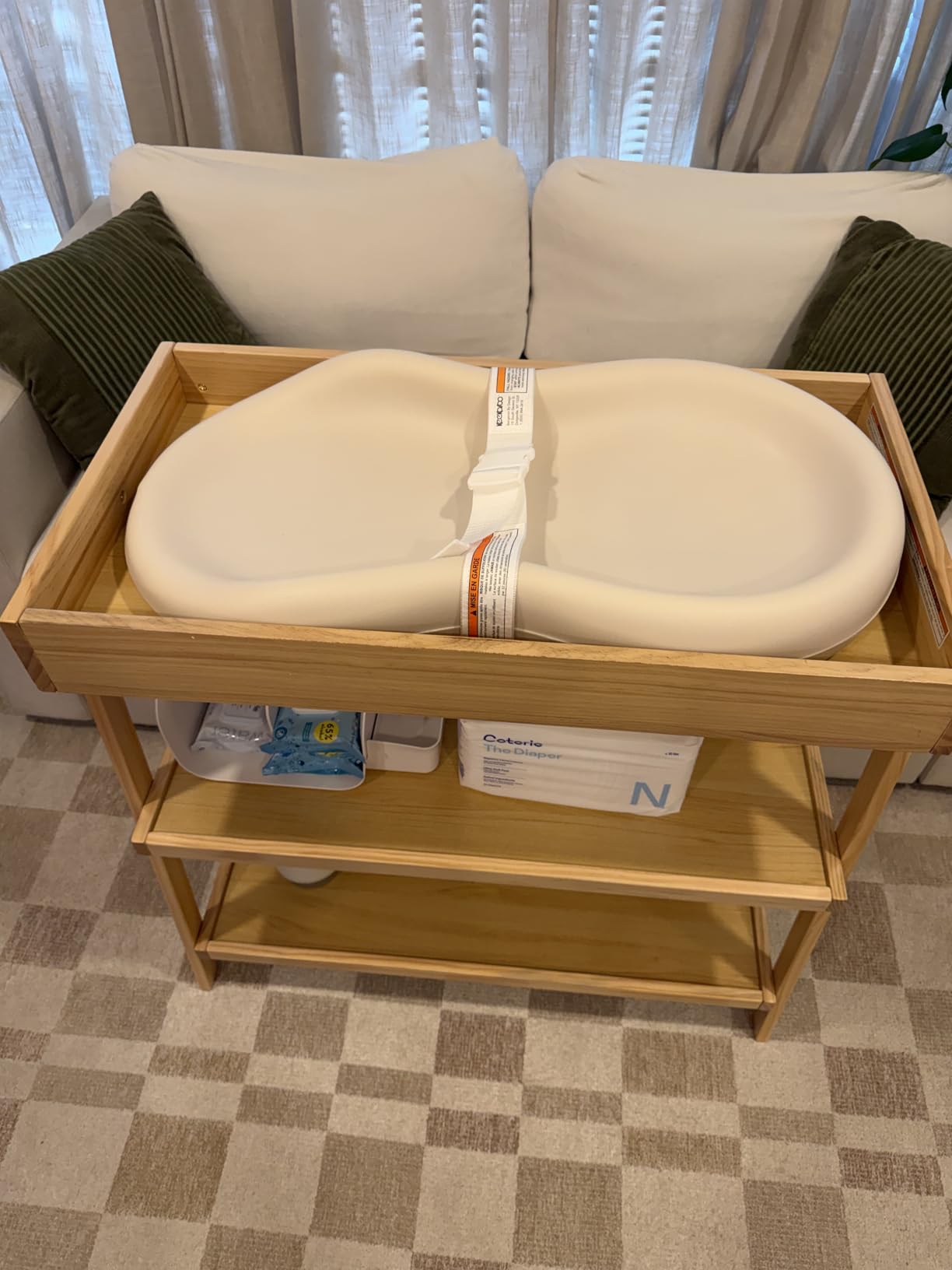 Delta Children Scout Changing Table, Chestnut customer photo 2
