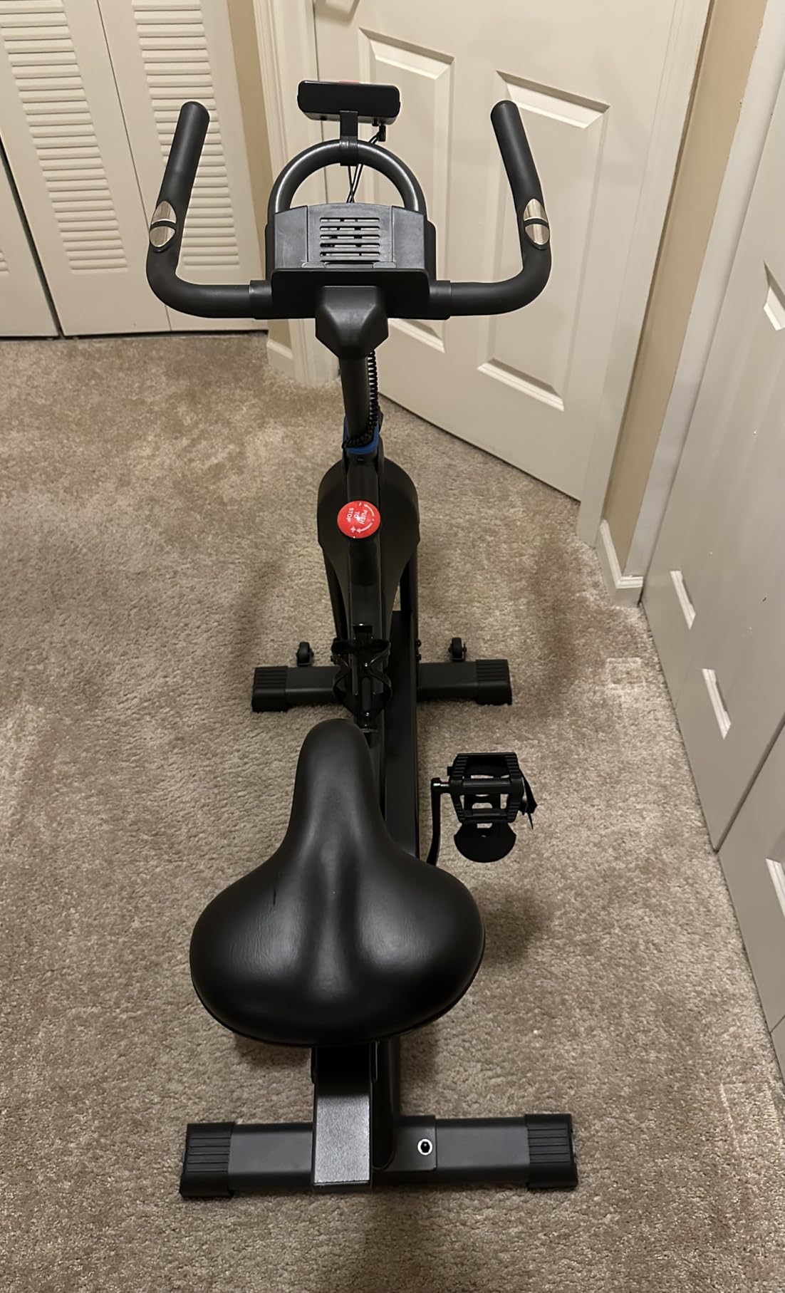 NEWBULIG Exercise Bike with APP, Stationary Bikes for Home, Workout Bike for Adults & Seniors, Cycle Machine, Adjustable Height and Resistance, Low Noise, 265lbs Weight Capacity, Easy Assembly customer photo 1