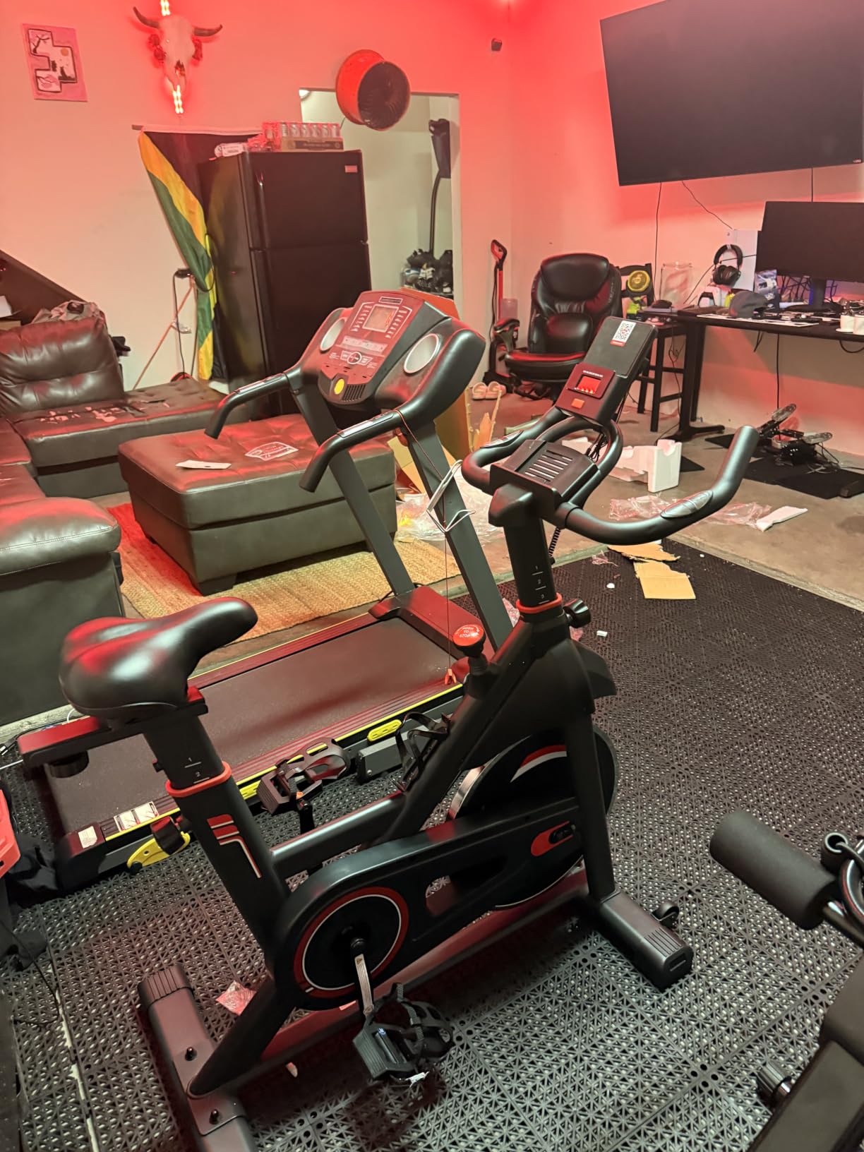 NEWBULIG Exercise Bike with APP, Stationary Bikes for Home, Workout Bike for Adults & Seniors, Cycle Machine, Adjustable Height and Resistance, Low Noise, 265lbs Weight Capacity, Easy Assembly customer photo 2
