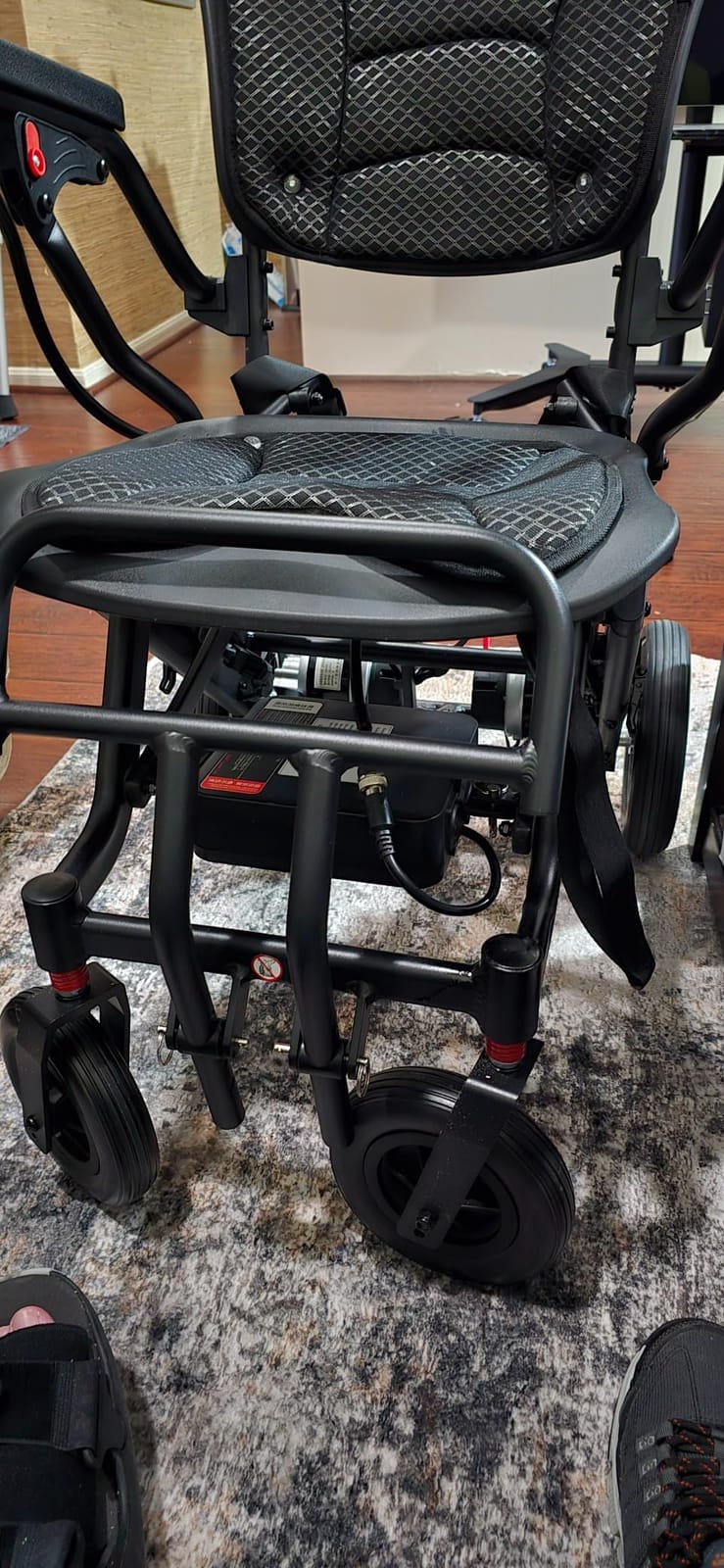 Ultralight 24AH Battery Electric Wheelchair, 30+Mile Long Range, 100% Carbon Fibre, 440W Brushless Motor All Terrain Power Wheelchair Airline Approved, LCD Screen Portable Wheelchairs customer photo 1