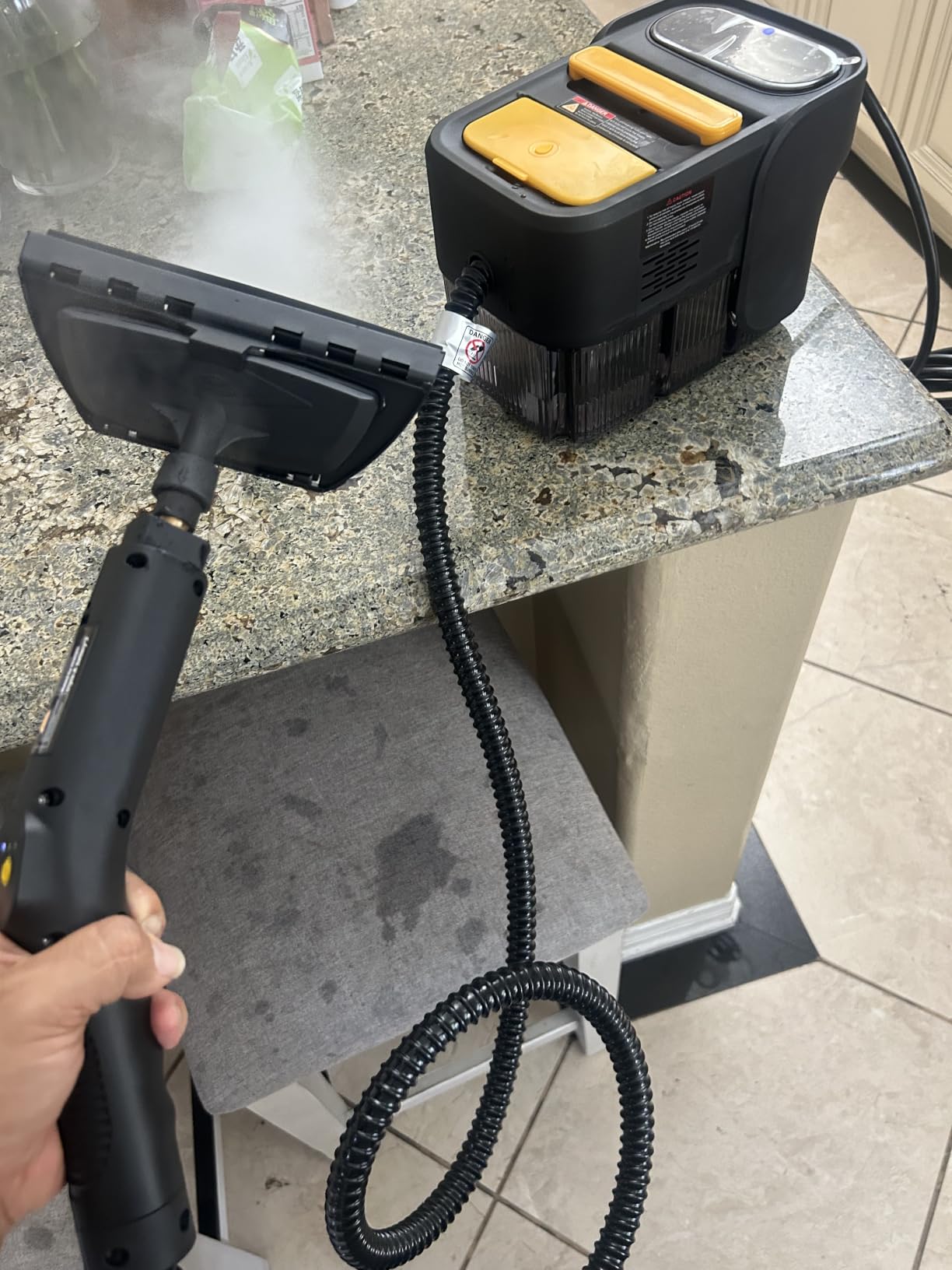WolfClean Steam Cleaner, 3 Level Adjustable Handle with 18 Accessories customer photo 2