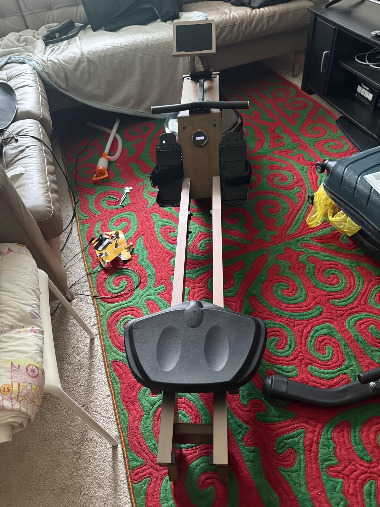 Wenoker Water Rowing Machine, Foldable & Space-Saving,Immersive Water Rower customer photo 2
