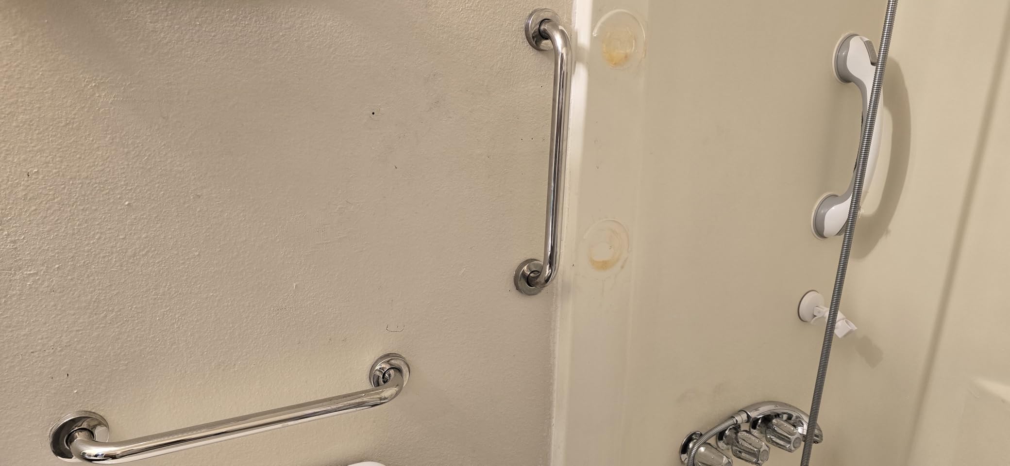 ZUEXT 2 Pack 36 Inch Extra Long Brushed Nickel Bathroom Grab Bar, 1.25