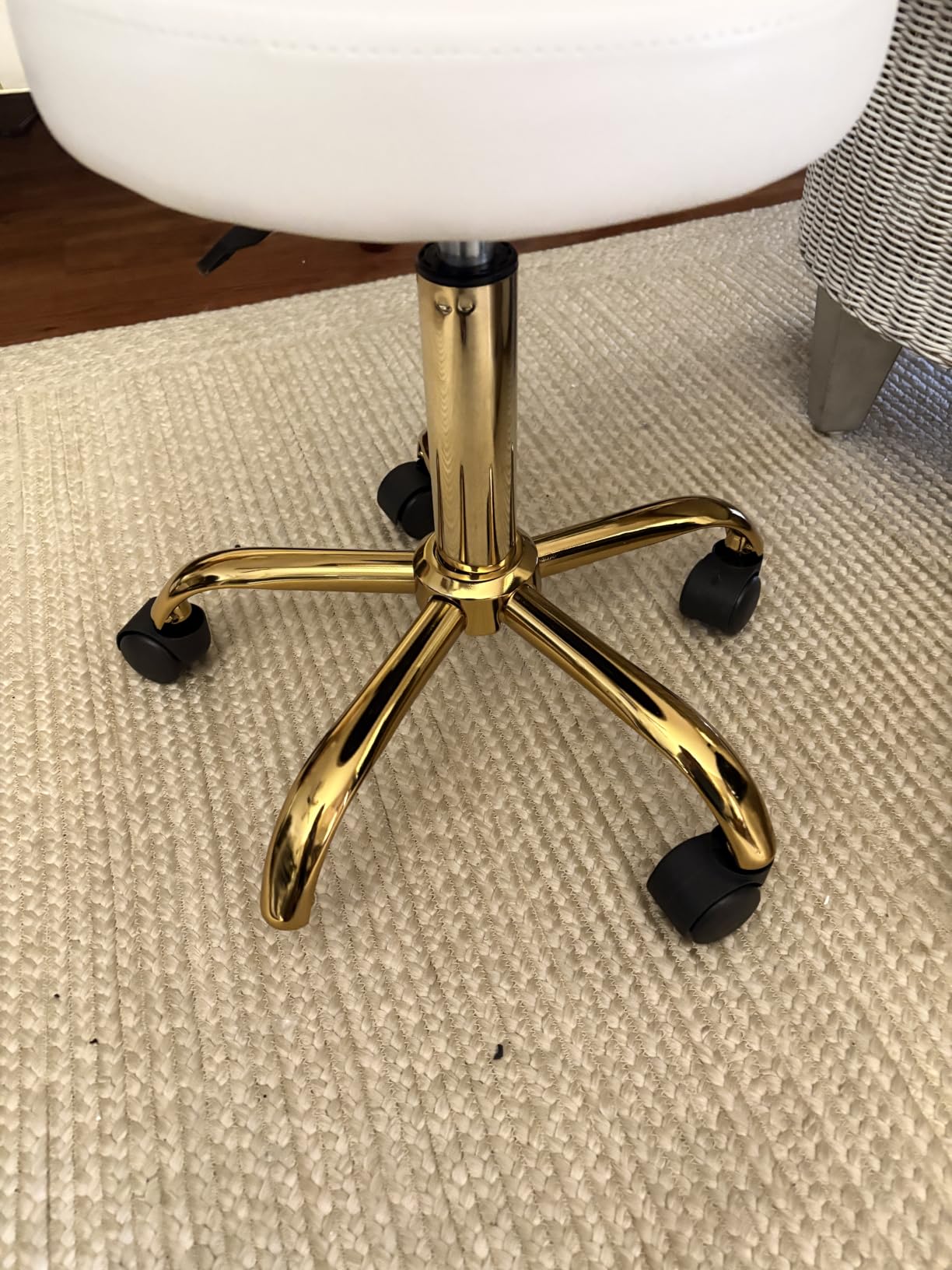 KIGOTY Pedicure Chair No Plumbing w/Massage Basin,Pillow,360°Swivel,Gray-G customer photo 1