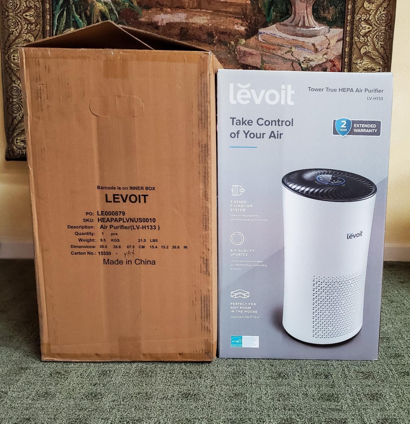 LEVOIT Smart Pet Air Purifier for Home Pets Large Room, Vital Pet Pro,White customer photo 1