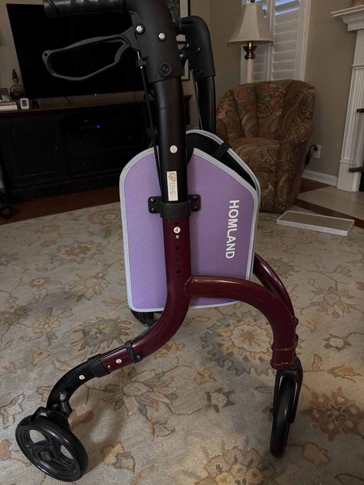 HOMLAND Foldable 3 Wheel Walkers for Seniors, Lightweight 10.4 lbs customer photo 2