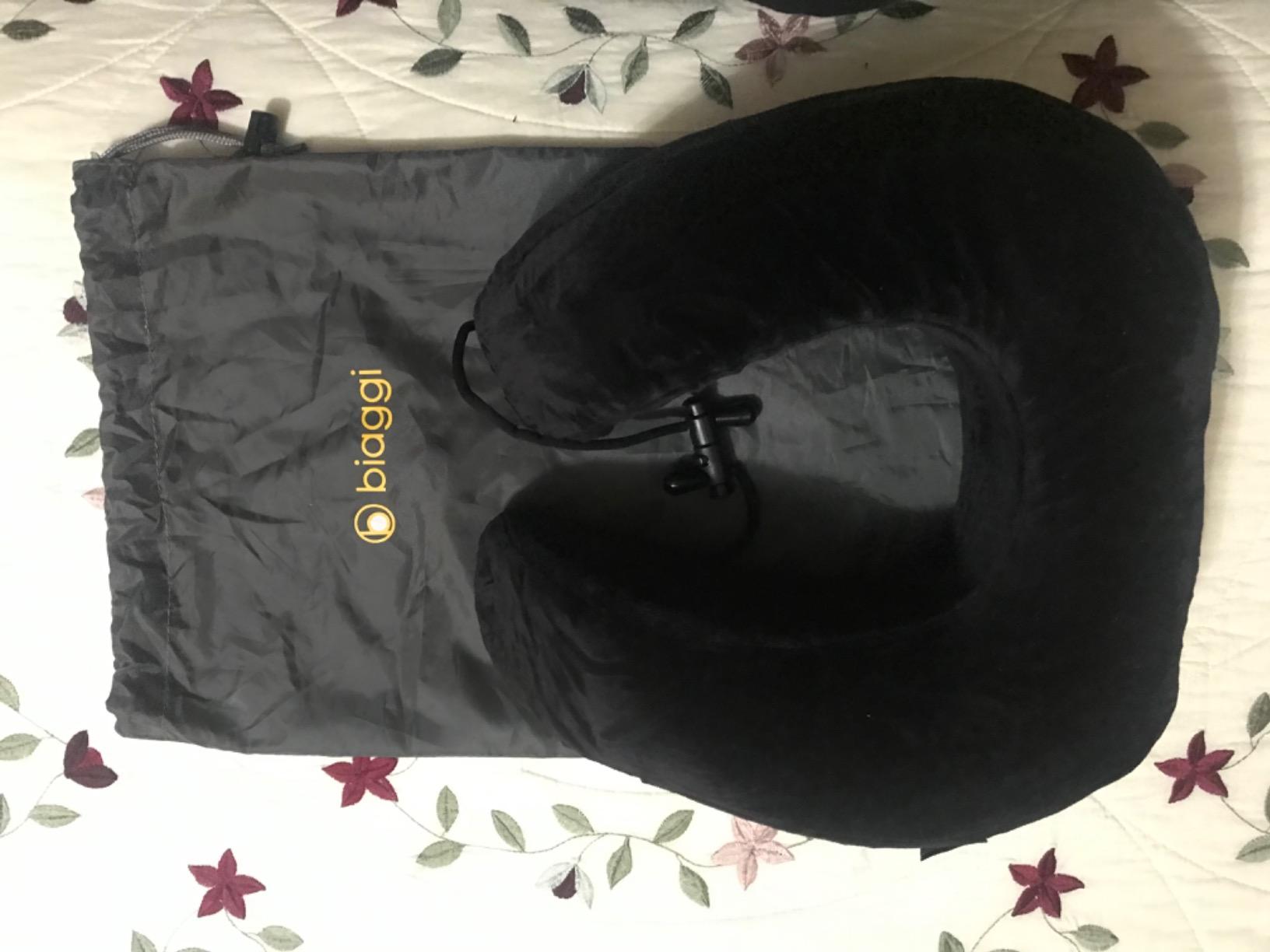 Everlasting Comfort Upgraded Neck Pillow for Airplanes – Memory Foam Travel Headrest for Flying – Portable Multi-Position Travel Pillows with 360°Support – Long Flight Essentials for Sleep & Home Use customer photo 1