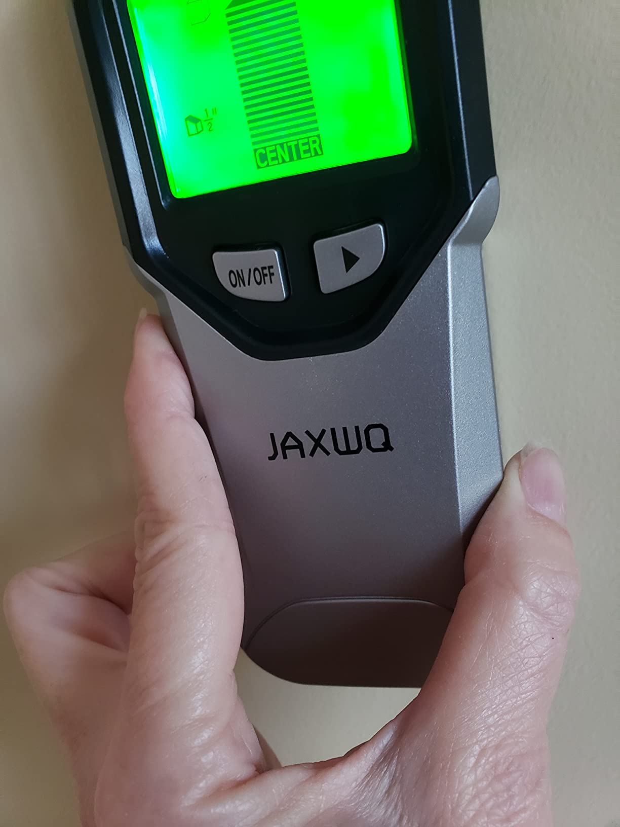 Stud Finder Wall Scanner - 5 in 1 Stud Finder Tool w/Smart Chip and HD LCD Display, Stud Detector Beam Finders for the Center and Edge of Wood AC Wire Metal Studs Joist Pipe (‎Banana) customer photo 1