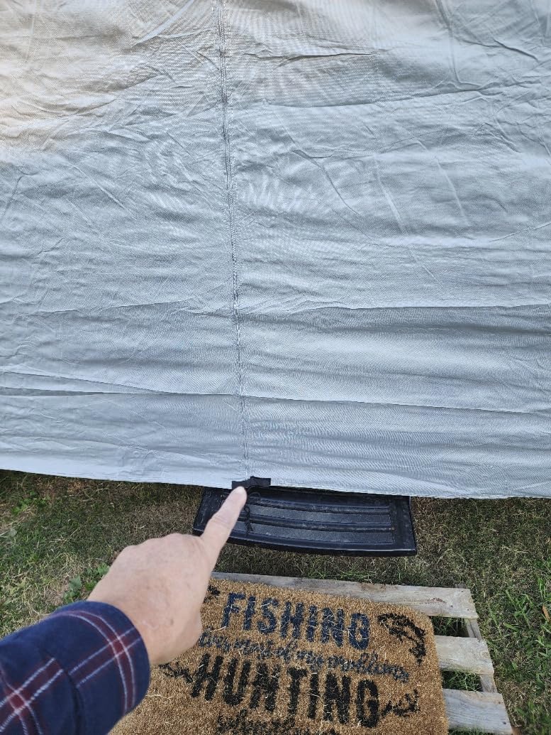 VINPATIO RV Cover 20-22ft: 9 Layers Heavy Duty RV & Trailer Cover, Travel Trailer Cover, Camper Cover, Toy Hauler Cover with Extra Windproof Straps, Tongue Jack Cover, Gutter Covers customer photo 2
