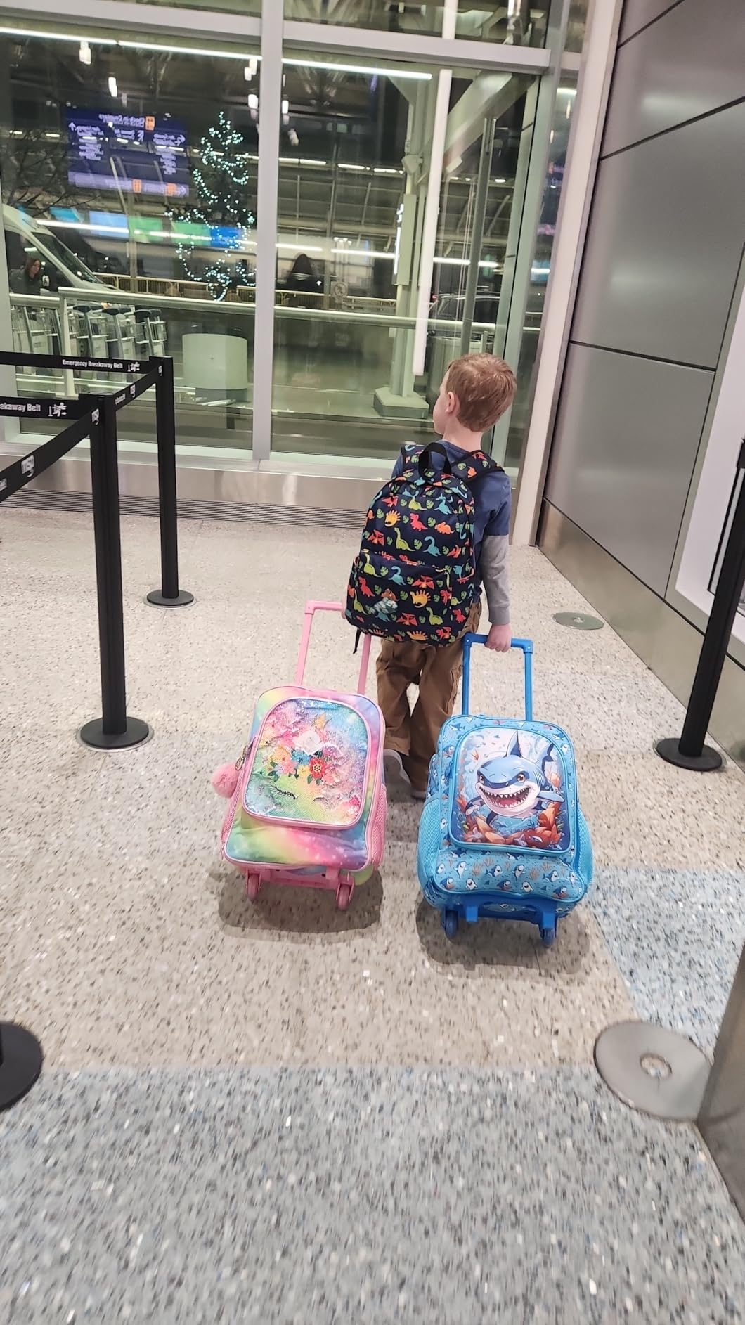 CCJPX 5PCS Kids Luggage Boys Suitcase, 16