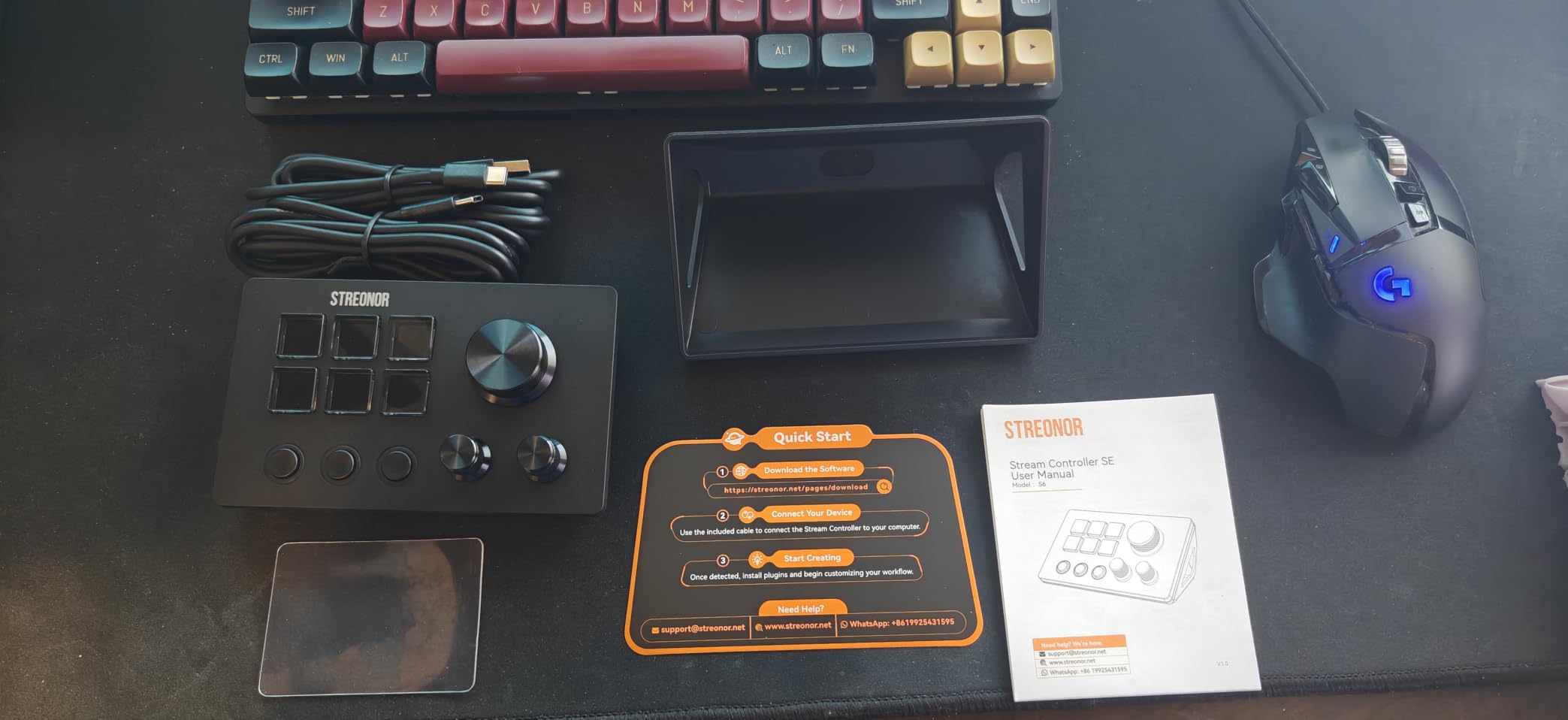 Streonor S6 Mini Stream Controller, 6-Key LCD Control Deck, Black customer photo 2
