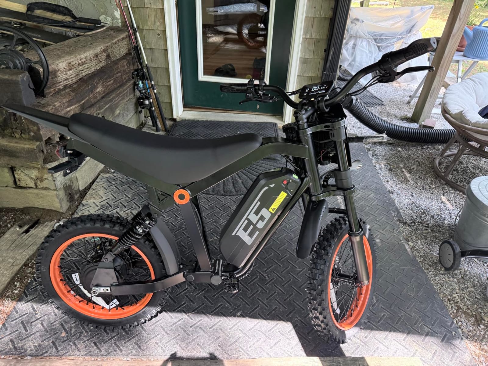 Electric Dirt Bike, 1500W Peak Electric Motorcycle with 48V 20AH Battery, Full Disc Brake and Suspensions, 50-Mile Range, 32 MPH, LCD Display & NFC Start, Off-Road E Dirt Bike customer photo 2