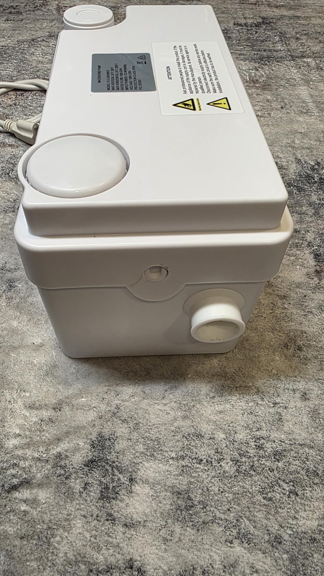 LIFTBEST Macerating Toilet Pump, Sewage Grinder Pump for Upflush System customer photo 2
