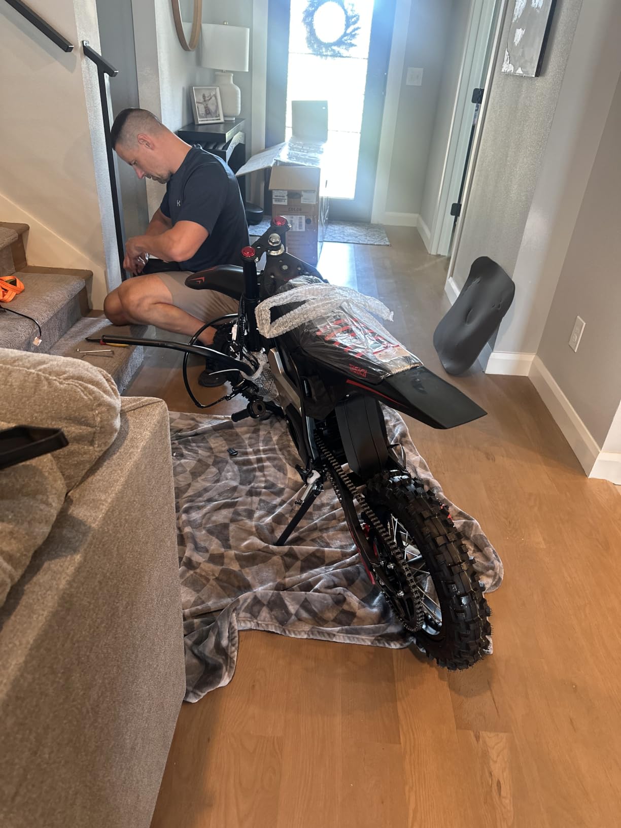 T500-V58 52+MPH Electric Dirt Bike Teens Adults customer photo 2