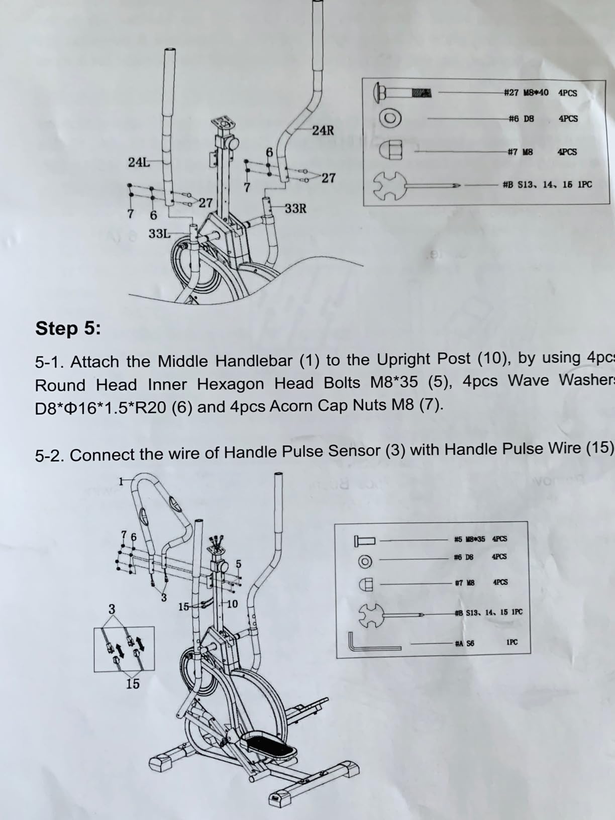YOSUDA Elliptical Exercise Machine, Compact Elliptical with 12°/45° Incline customer photo 1
